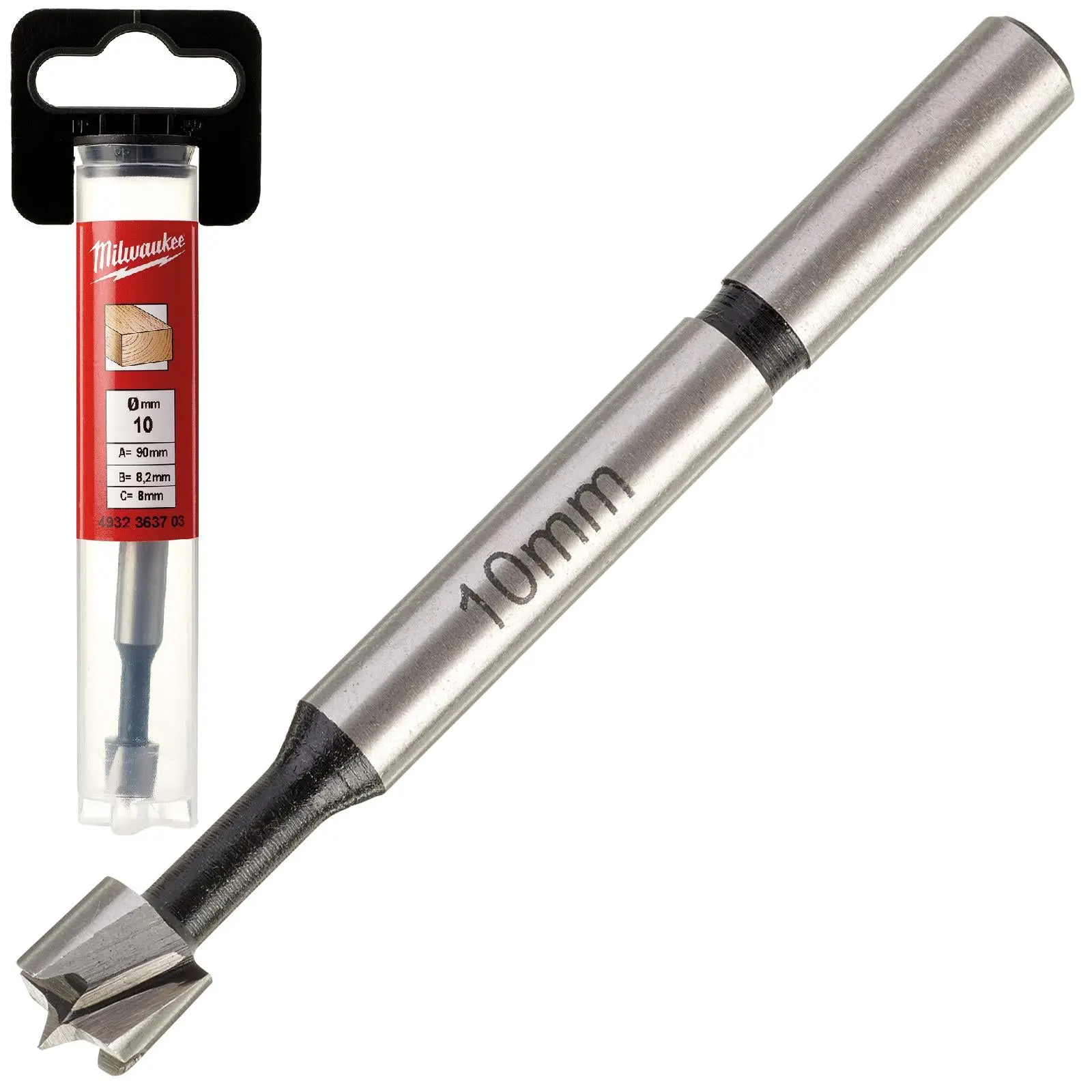 Milwaukee Forstner Wood Drill Bits 9.5mm Round Shank 90mm Long 50mm Working Length - Image 33
