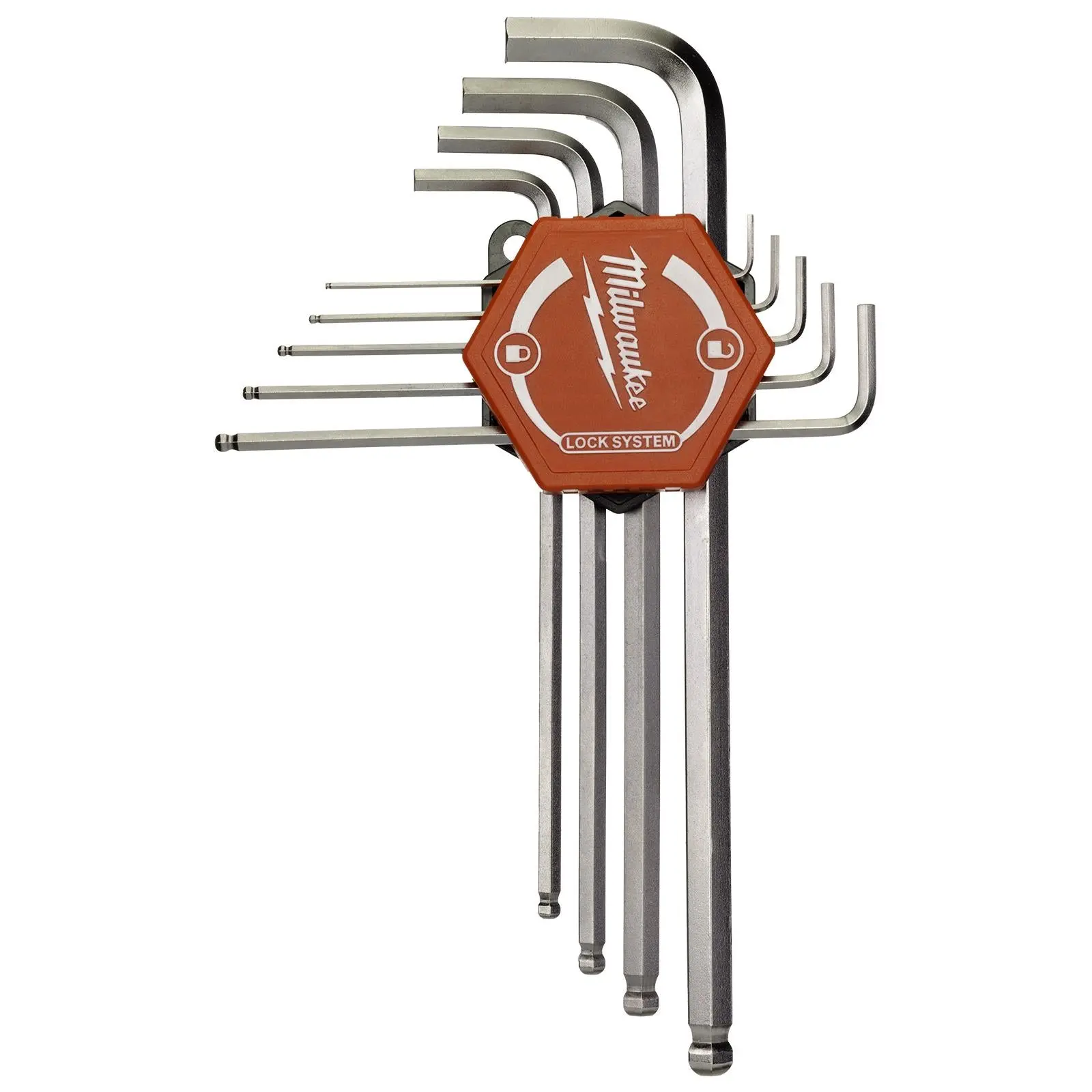 Milwaukee Hex Key Set 9 Piece 1.5-10mm Ball End - Image 4