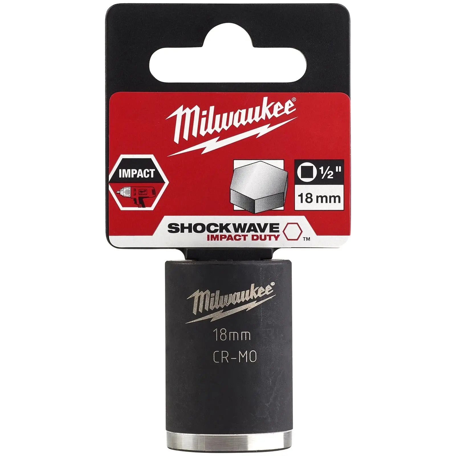 Milwaukee Impact Sockets 1/2" Drive Shockwave Impact Duty - Image 12