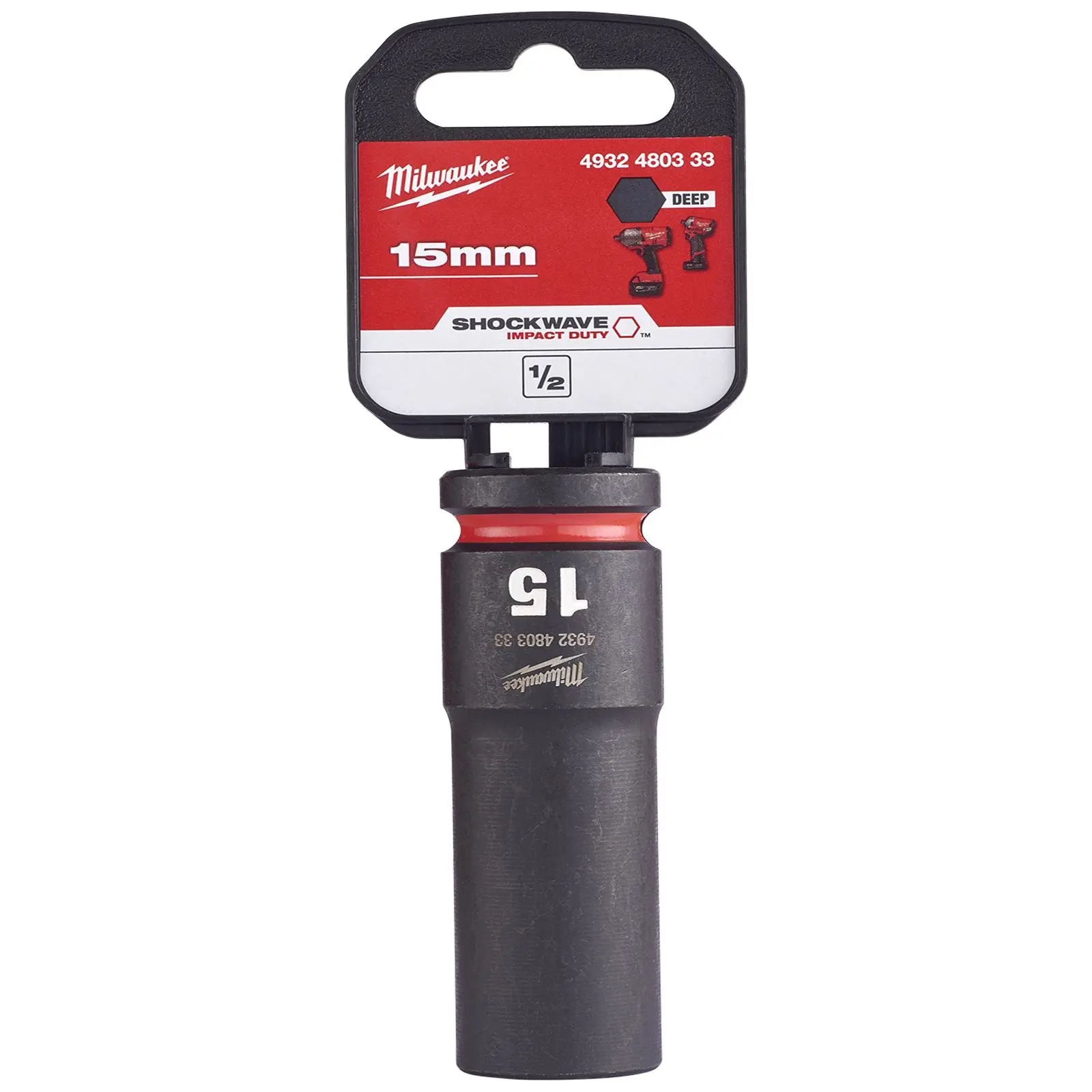 Milwaukee Impact Sockets Deep 1/2" Drive 8-36mm SHOCKWAVE Impact Duty - Image 26