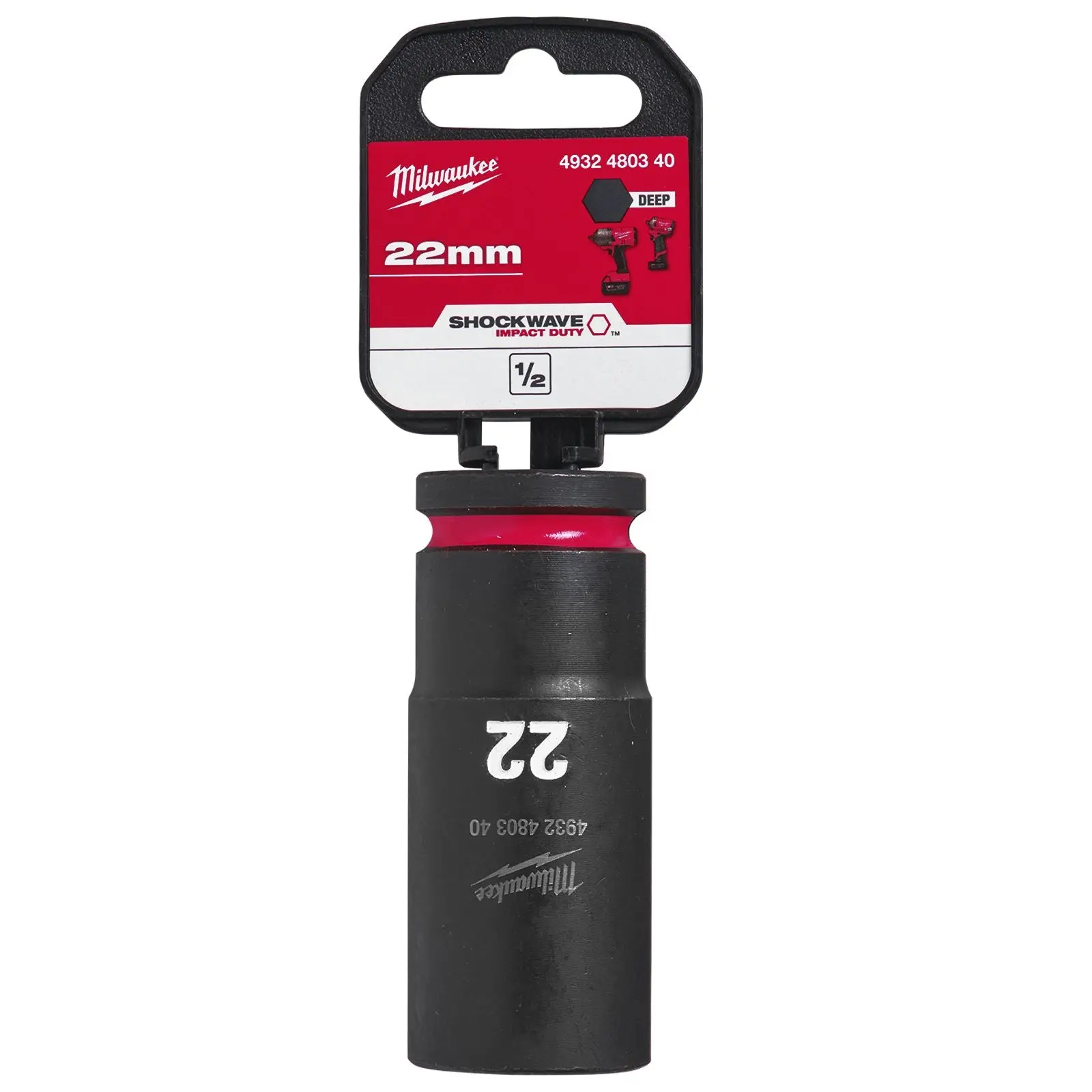 Milwaukee Impact Sockets Deep 1/2" Drive 8-36mm SHOCKWAVE Impact Duty - Image 29