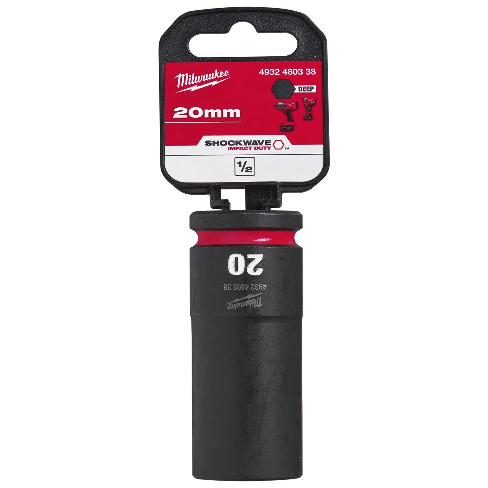 Milwaukee Impact Sockets Deep 1/2" Drive 8-36mm SHOCKWAVE Impact Duty - Image 35