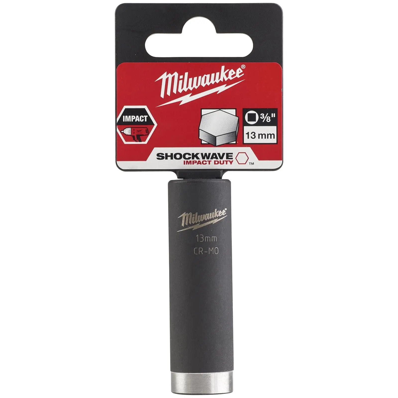 Milwaukee Impact Sockets Deep 3/8" Drive Shockwave Impact Duty - Image 2