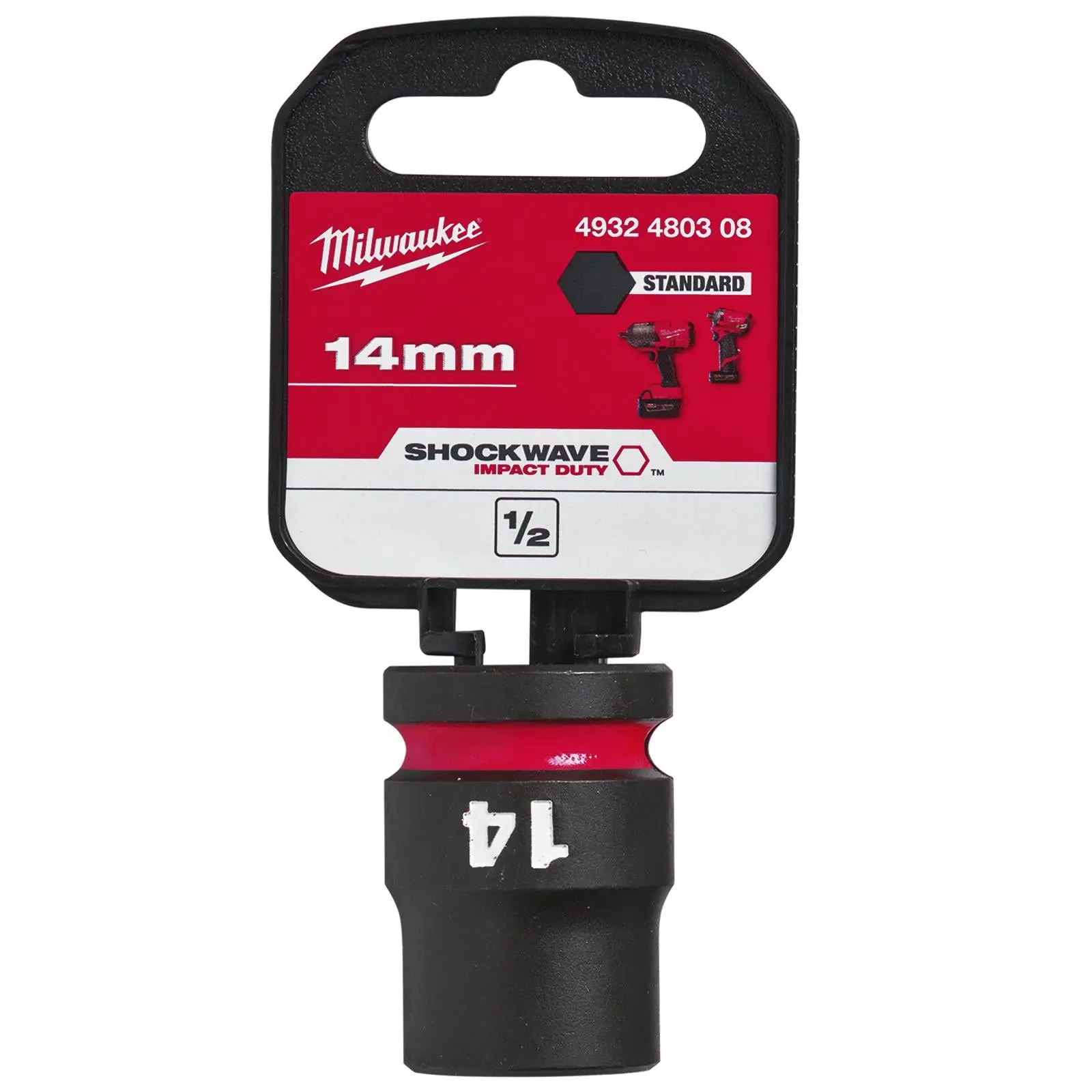 Milwaukee Impact Sockets Standard 1/2" Drive 8-32mm SHOCKWAVE Impact Duty - Image 11