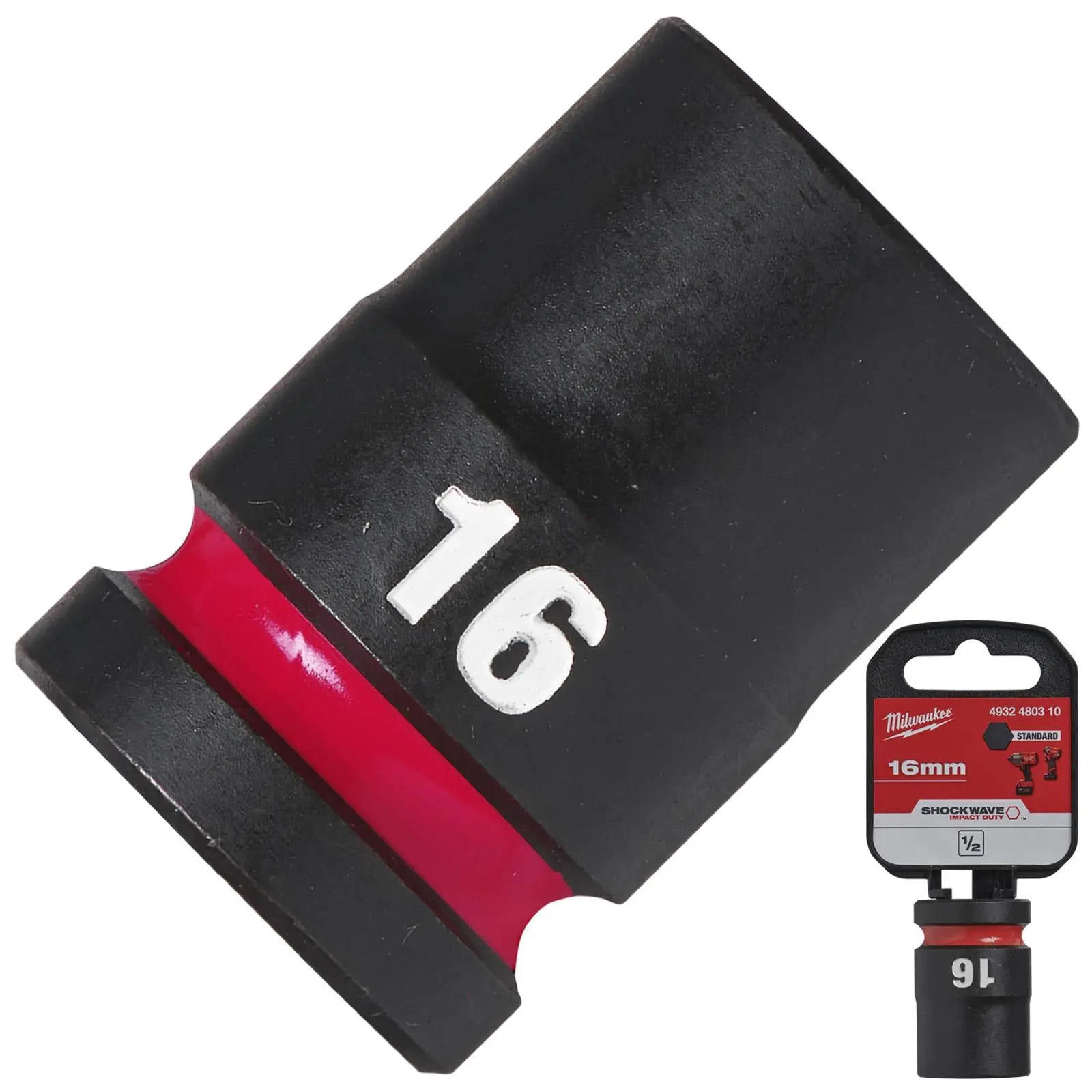 Milwaukee Impact Sockets Standard 1/2" Drive 8-32mm SHOCKWAVE Impact Duty - Image 22
