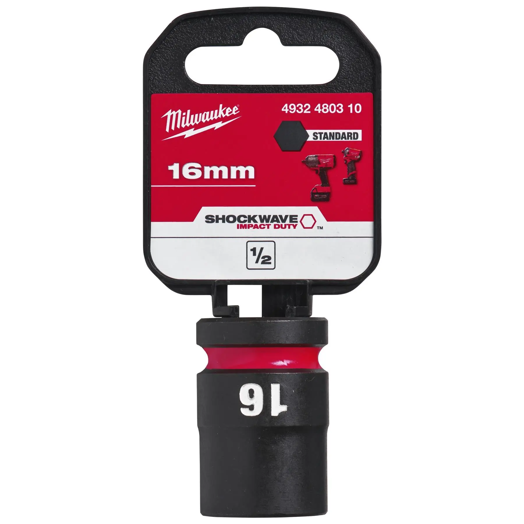 Milwaukee Impact Sockets Standard 1/2" Drive 8-32mm SHOCKWAVE Impact Duty - Image 23