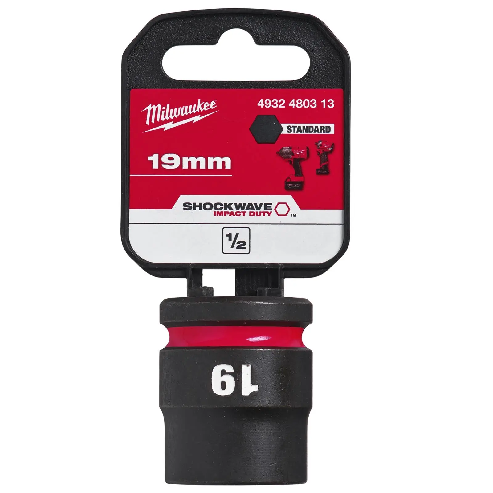Milwaukee Impact Sockets Standard 1/2" Drive 8-32mm SHOCKWAVE Impact Duty - Image 26