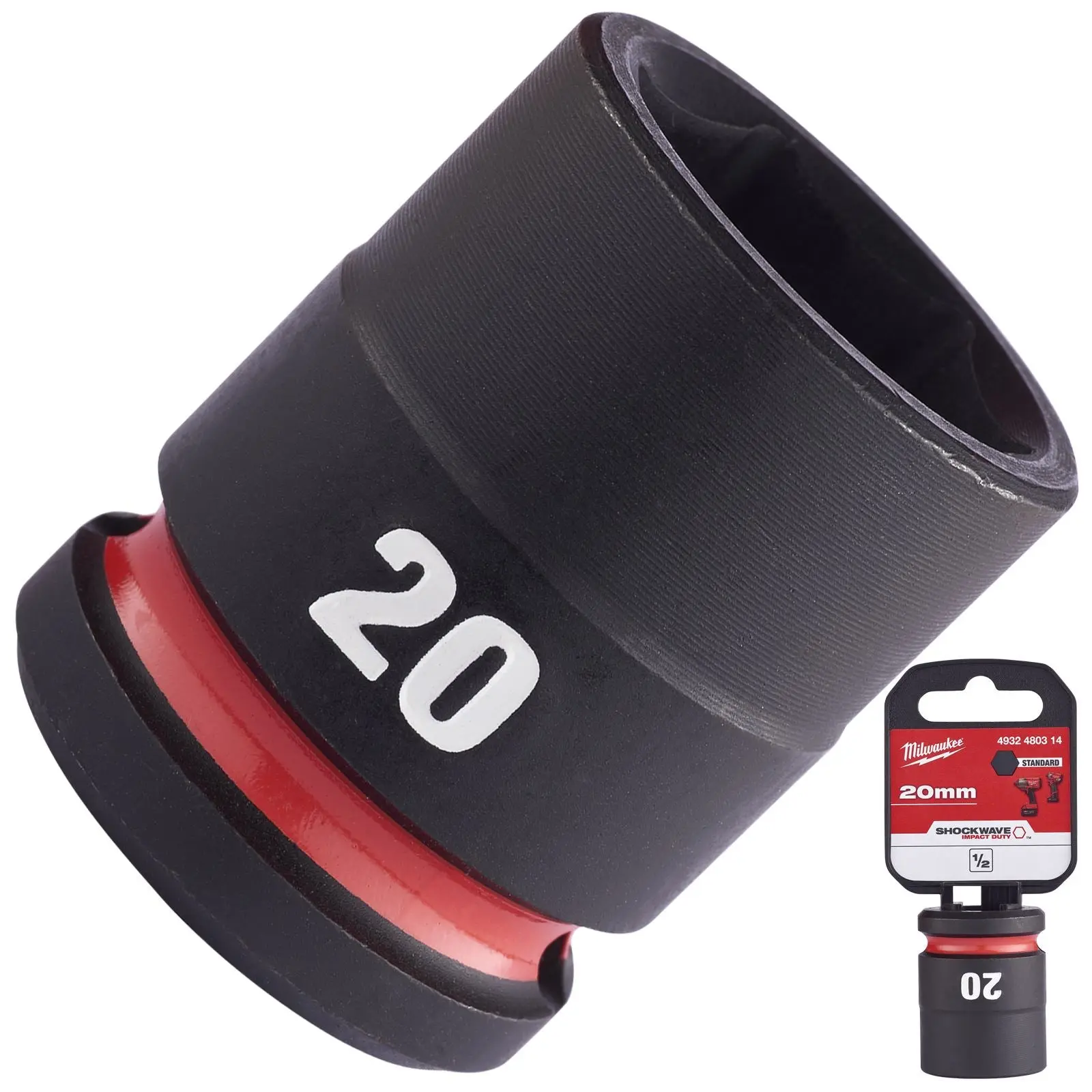 Milwaukee Impact Sockets Standard 1/2" Drive 8-32mm SHOCKWAVE Impact Duty - Image 34