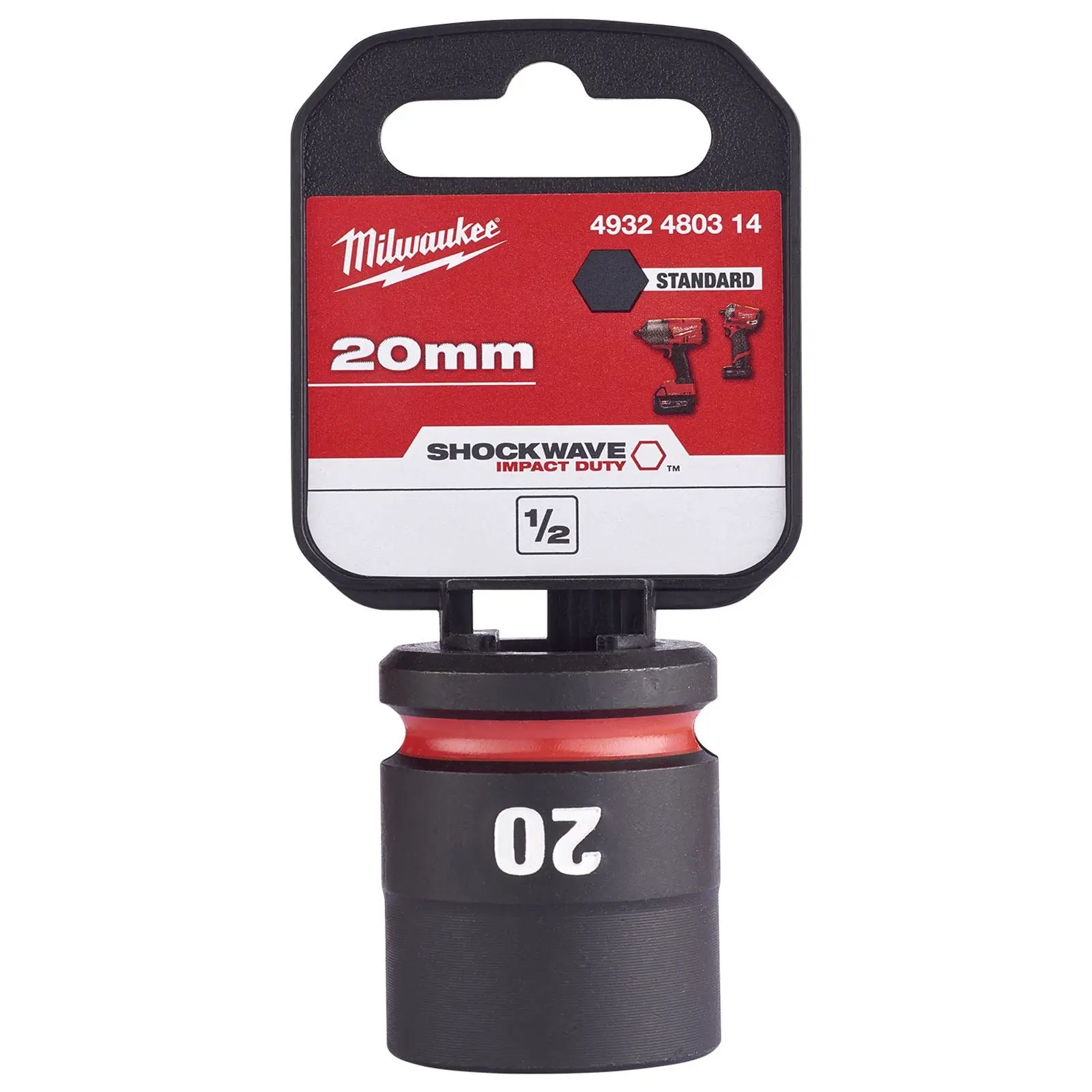 Milwaukee Impact Sockets Standard 1/2" Drive 8-32mm SHOCKWAVE Impact Duty - Image 35