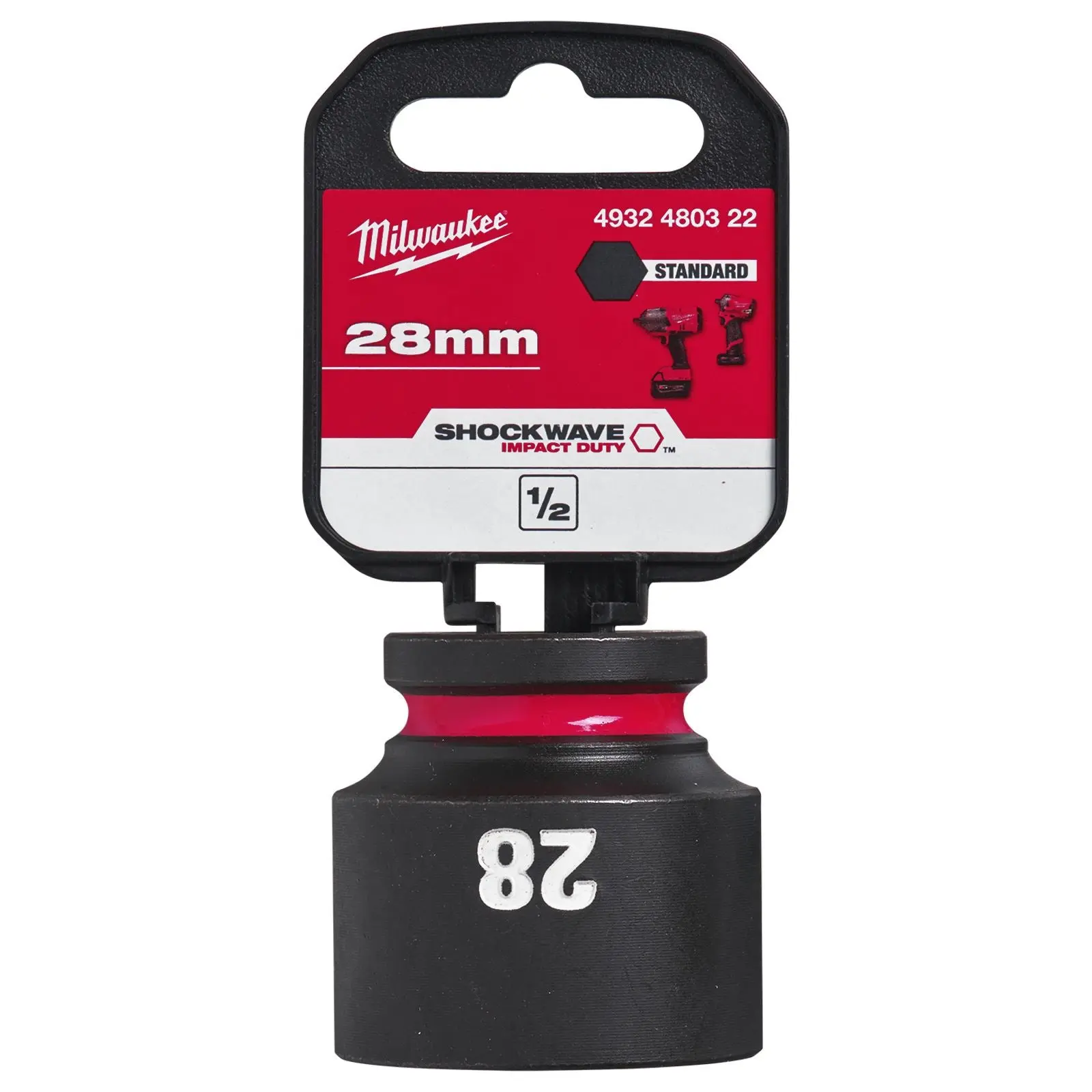 Milwaukee Impact Sockets Standard 1/2" Drive 8-32mm SHOCKWAVE Impact Duty - Image 38