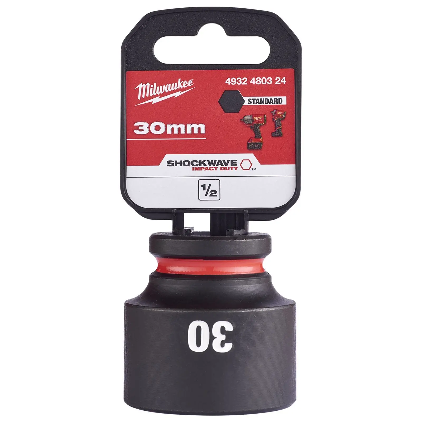 Milwaukee Impact Sockets Standard 1/2" Drive 8-32mm SHOCKWAVE Impact Duty - Image 44