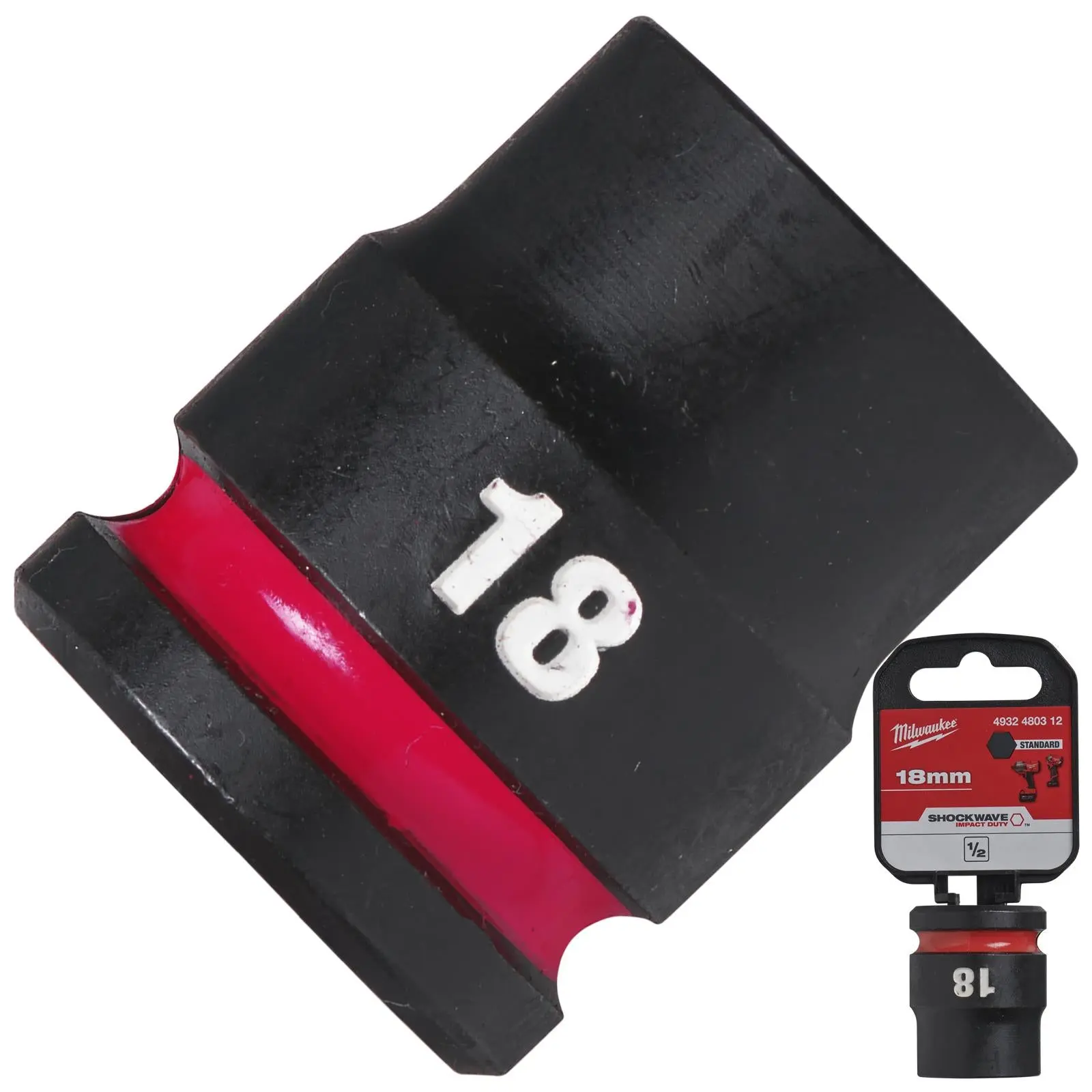 Milwaukee Impact Sockets Standard 1/2" Drive 8-32mm SHOCKWAVE Impact Duty - Image 46