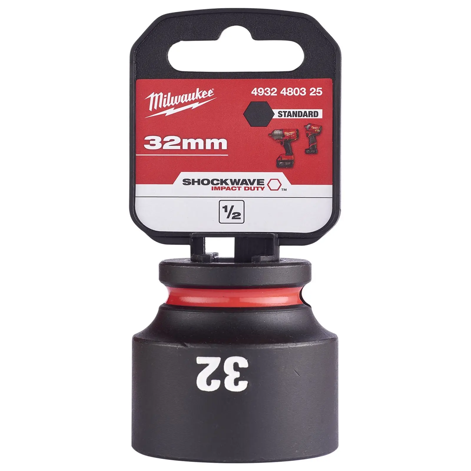 Milwaukee Impact Sockets Standard 1/2" Drive 8-32mm SHOCKWAVE Impact Duty - Image 5