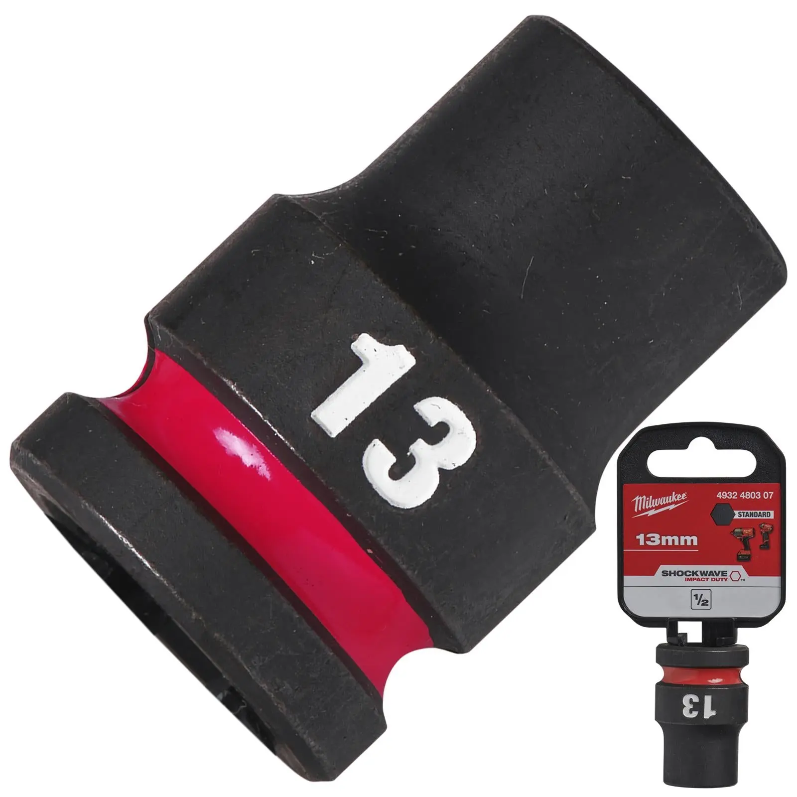 Milwaukee Impact Sockets Standard 1/2" Drive 8-32mm SHOCKWAVE Impact Duty - Image 55