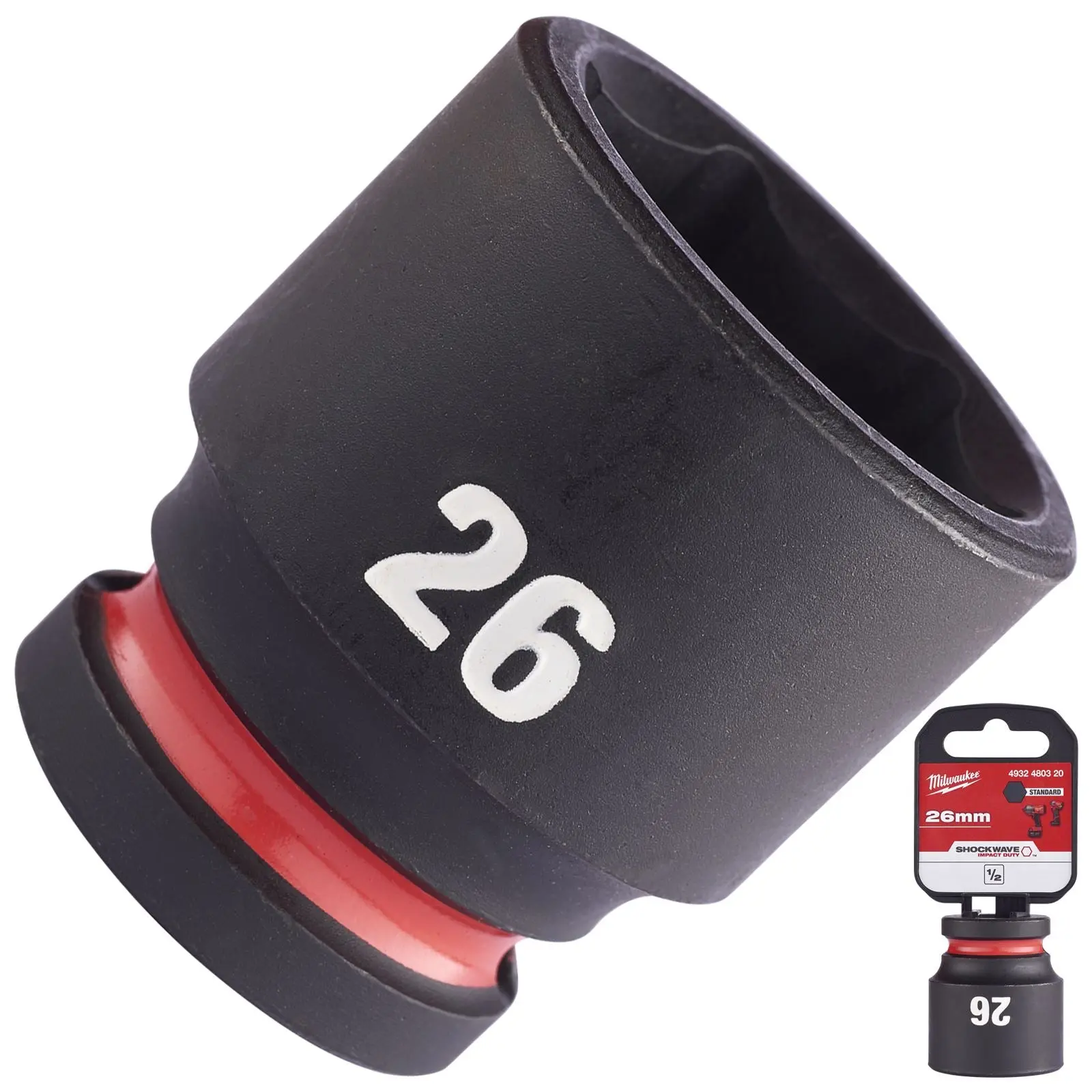 Milwaukee Impact Sockets Standard 1/2" Drive 8-32mm SHOCKWAVE Impact Duty - Image 61