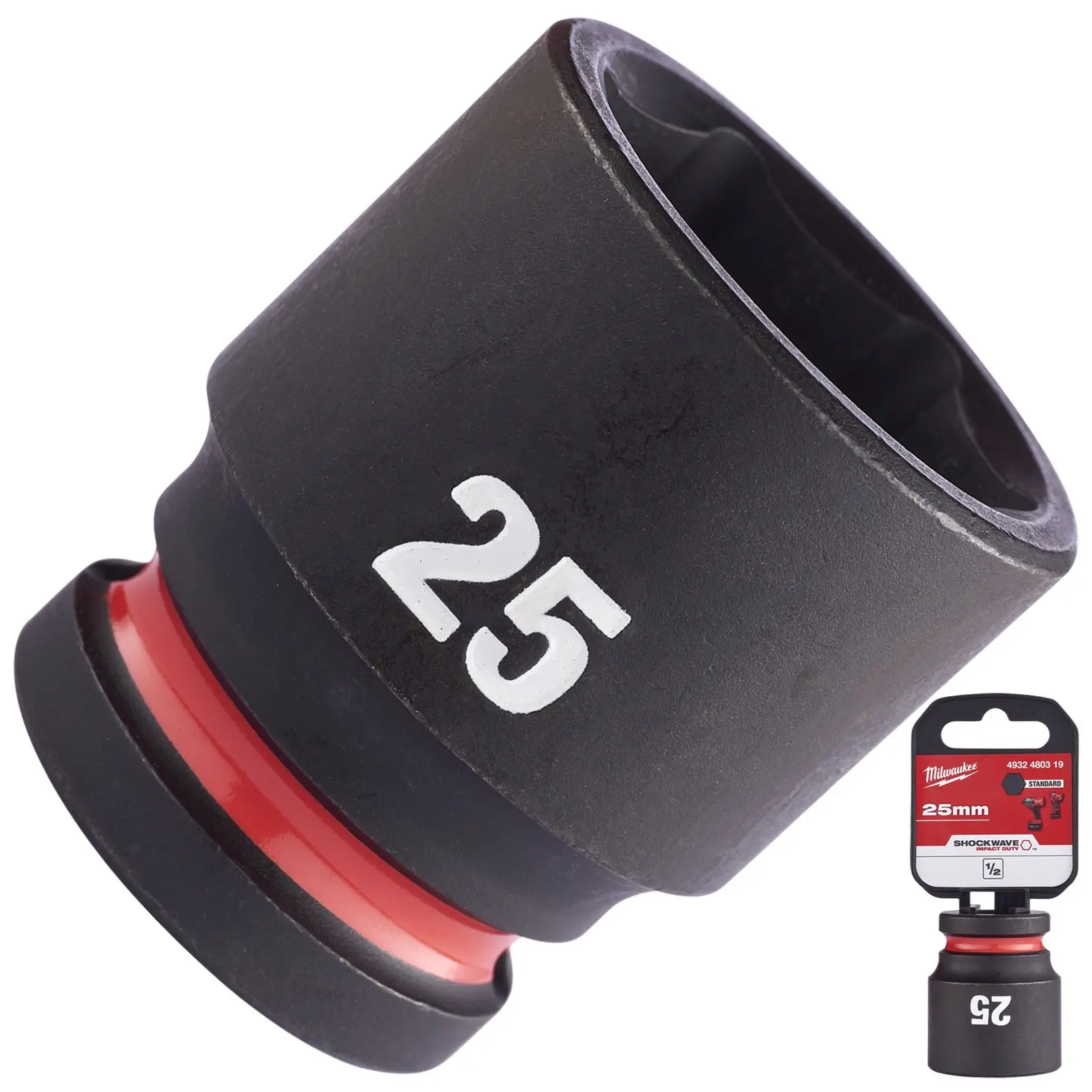 Milwaukee Impact Sockets Standard 1/2" Drive 8-32mm SHOCKWAVE Impact Duty - Image 7