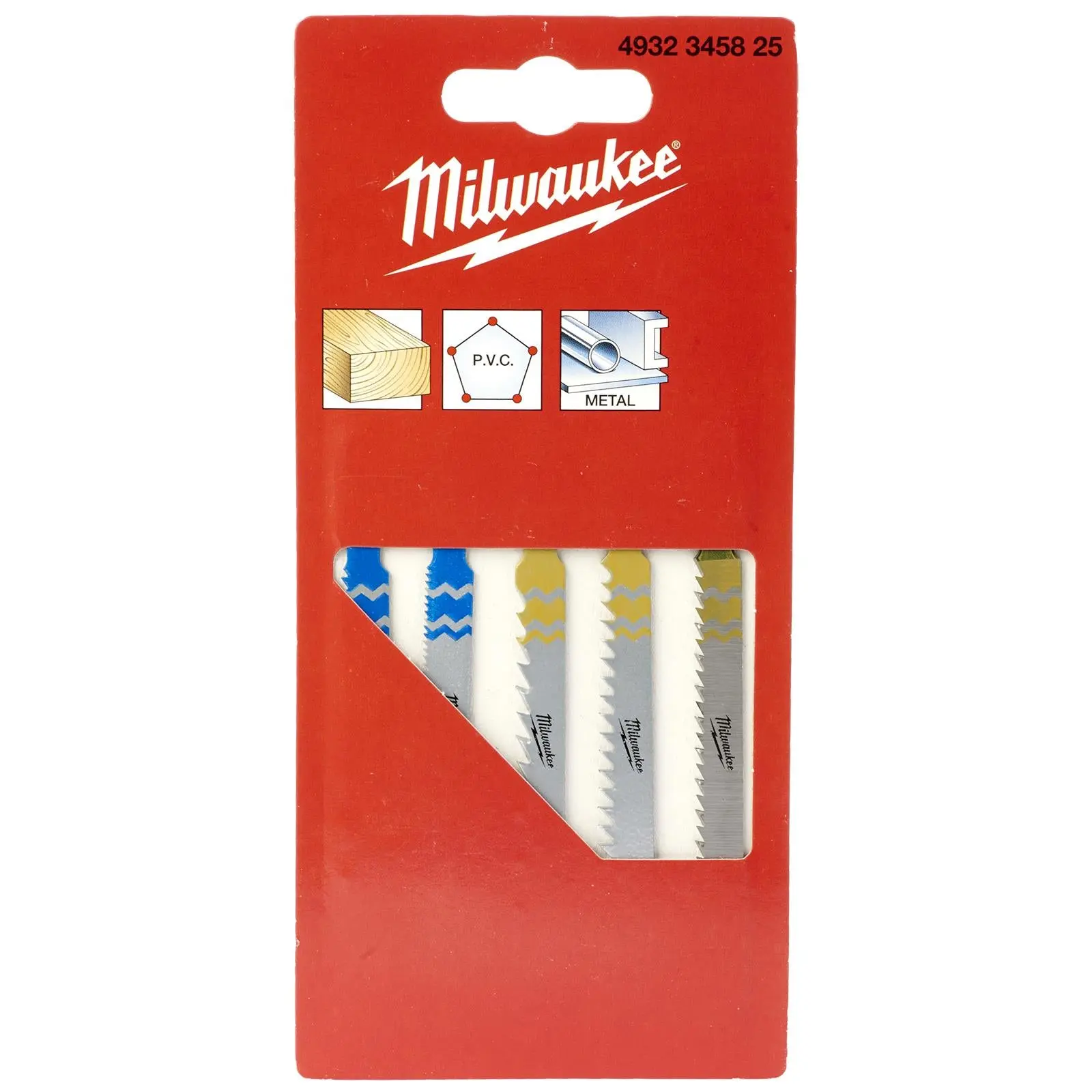 Milwaukee Jigsaw Blade Set T Shank 5 Piece for Wood and Metal