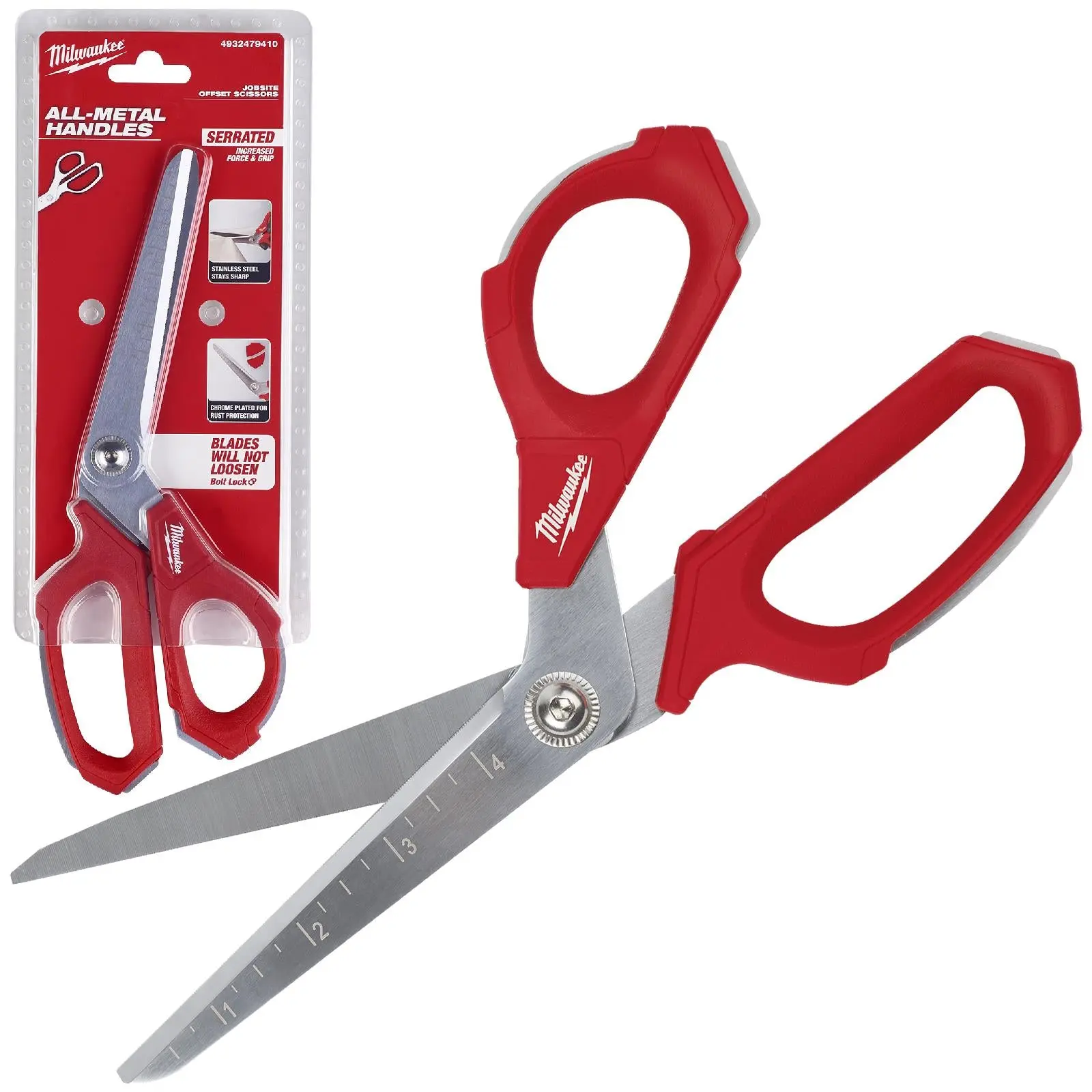 Milwaukee Jobsite Offset Scissors 115mm Blade