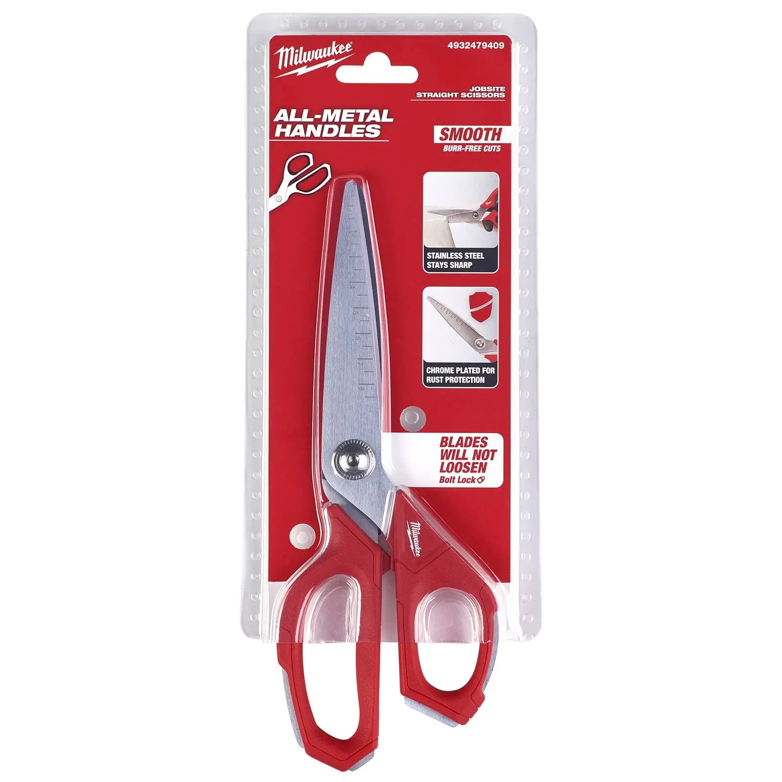 Milwaukee Jobsite Straight Scissors 95mm Blade - Image 3