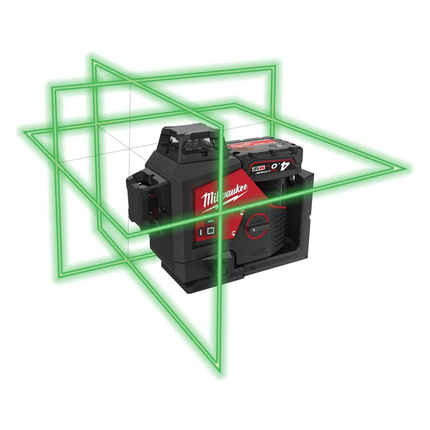Milwaukee M12 12V 360° 3 Plane Laser Level in Kitbox Bare Unit M123PL-0C - Image 3