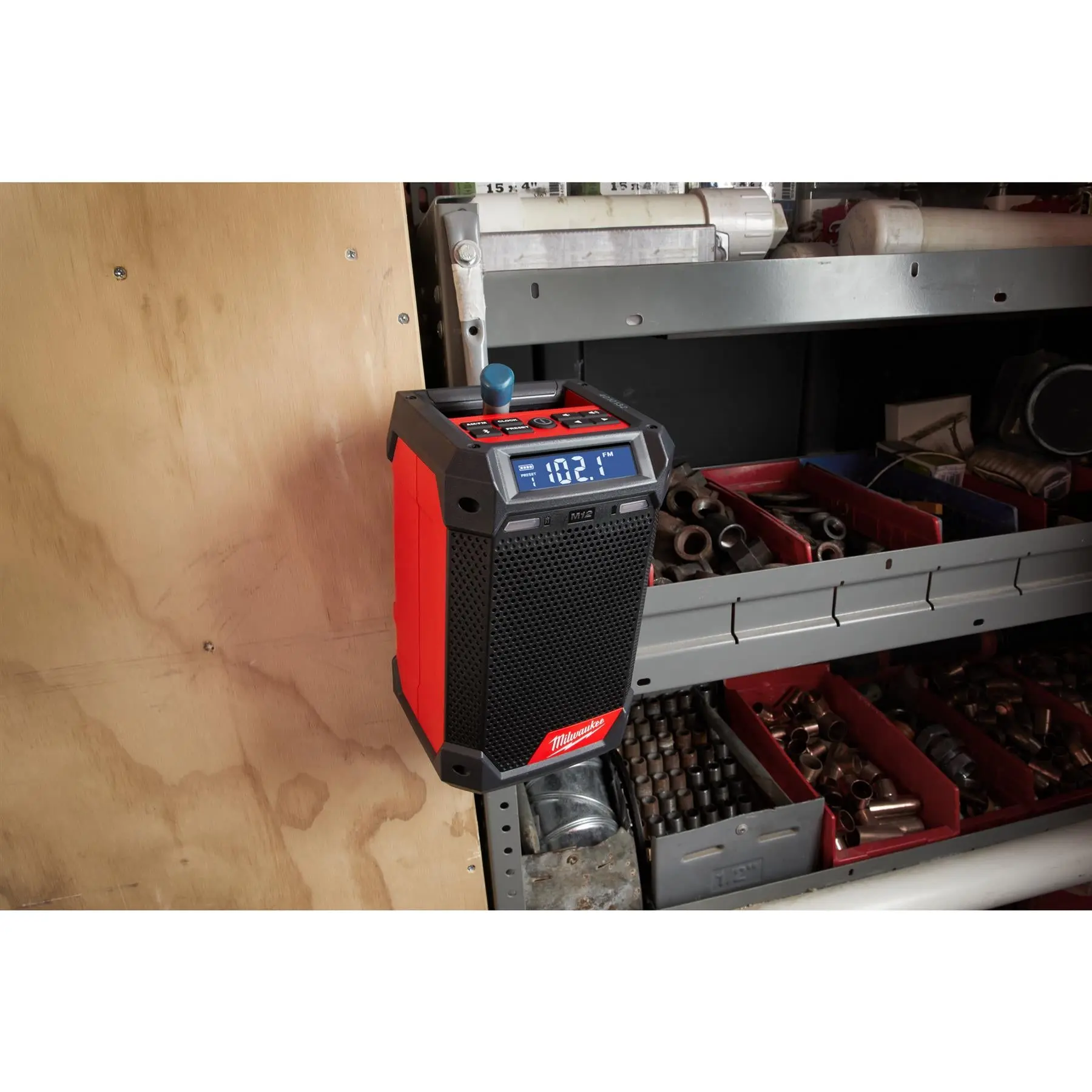 Milwaukee M12 12V Cordless Radio and Charger DAB+ Bare Unit M12RCDAB+-0 - Image 14