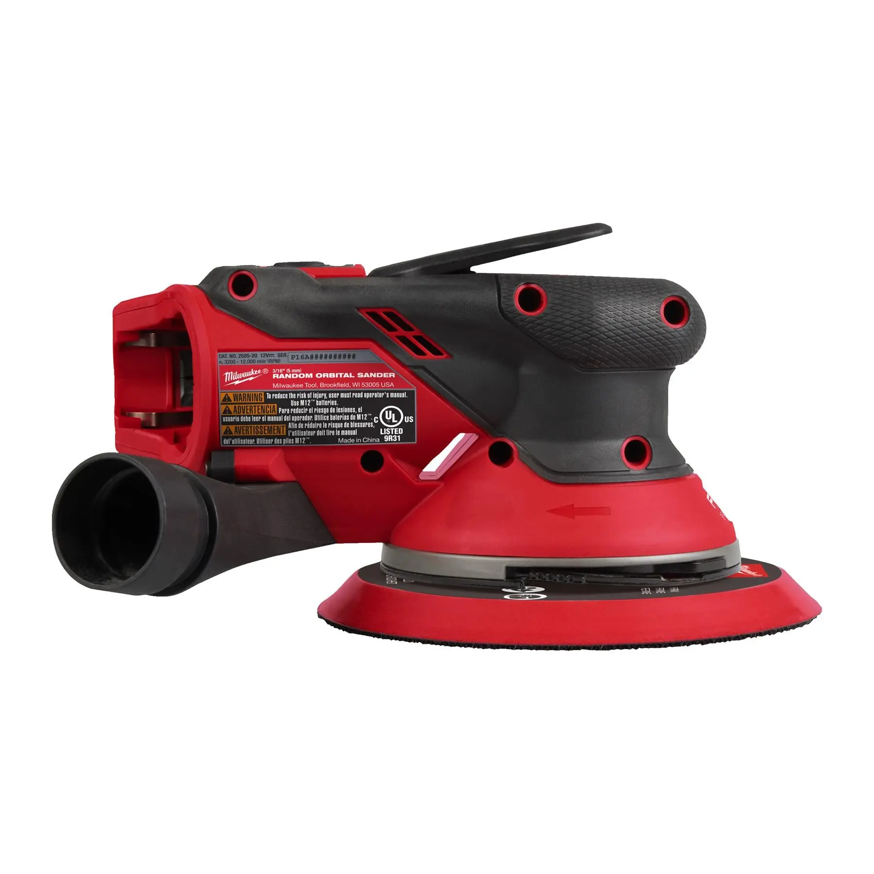 Milwaukee M12 Fuel 12V 150mm Cordless Random Orbital Sander with 5mm Orbit Bare Unit M12FROS5-0 - Image 3
