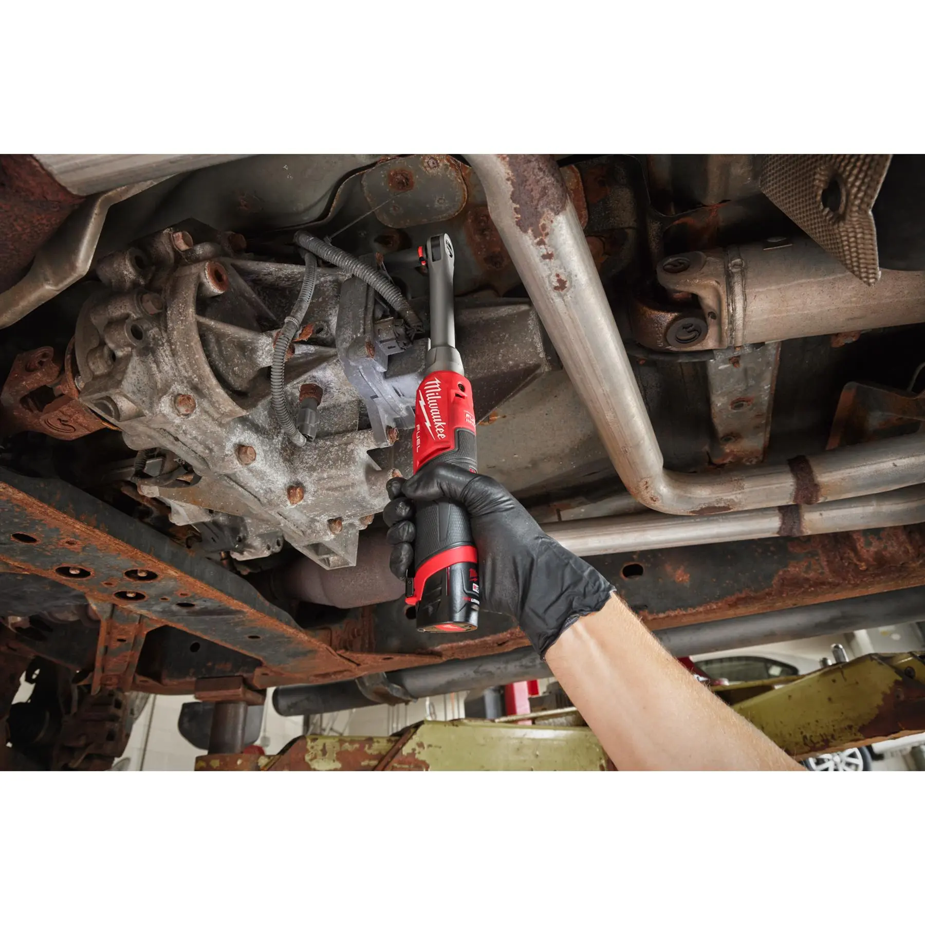 Milwaukee M12 Fuel 12V 3/8" Drive Cordless Extended Reach High Speed Ratchet Bare Unit M12FHIR38LR-0 - Image 6