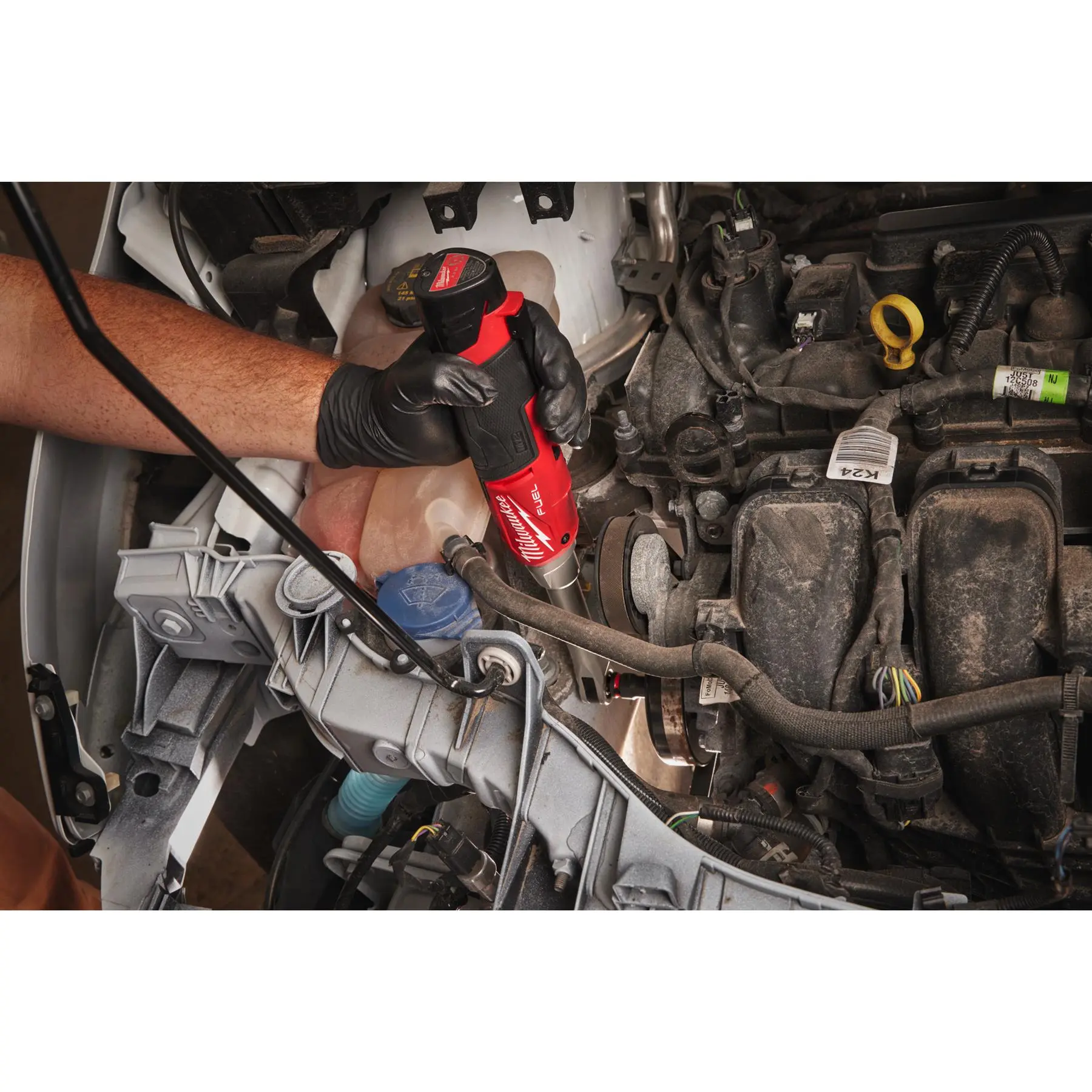 Milwaukee M12 Fuel 12V 3/8" Drive Cordless Extended Reach High Speed Ratchet Bare Unit M12FHIR38LR-0 - Image 8