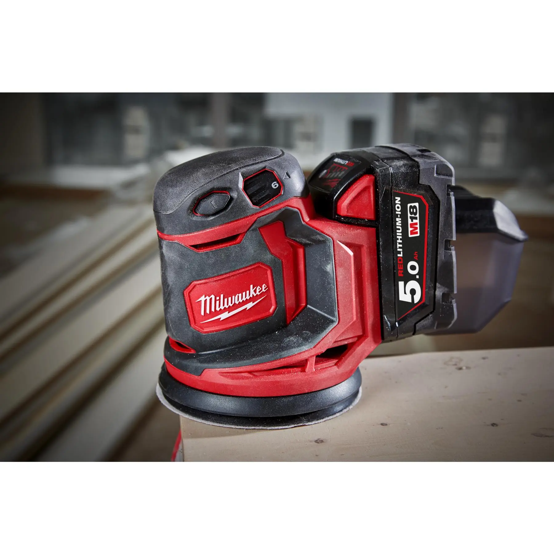 Milwaukee M18 18V 125mm Cordless Random Orbital Sander Bare Unit M18BOS125-0 - Image 5