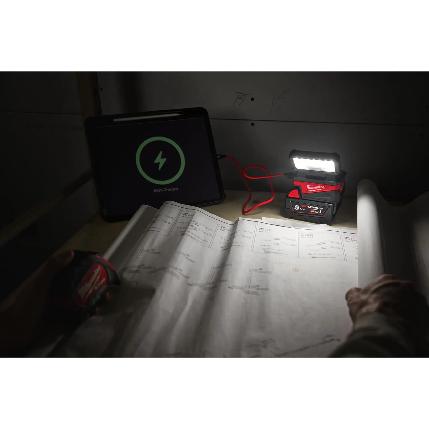 Milwaukee M18 18V Cordless Service Area Light M18ALIS-0 - Image 15