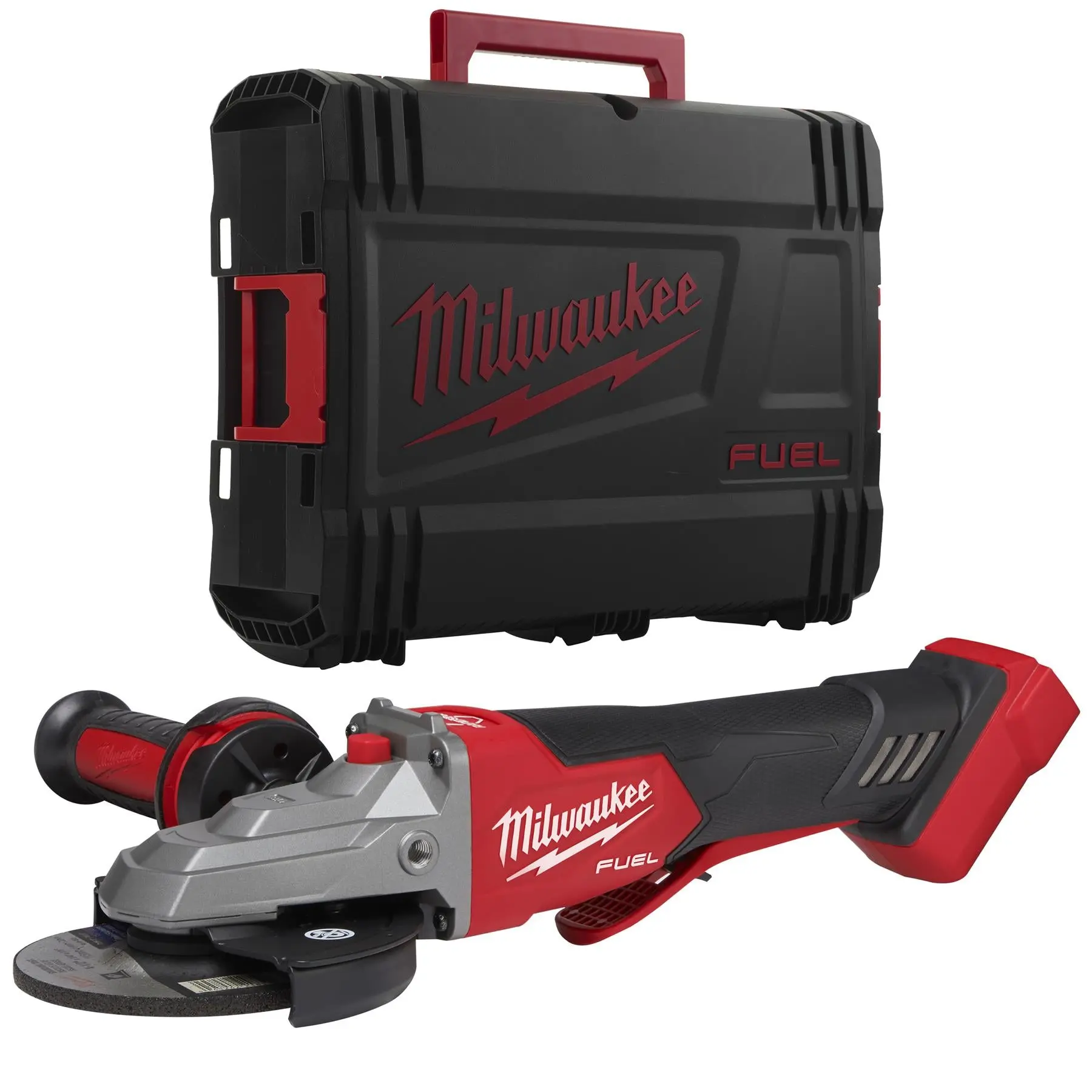 Milwaukee M18 18V Fuel 125mm Flathead Braking Cordless Angle Grinder with Paddle Switch Bare Unit M18FSAGF125XPDB-0X