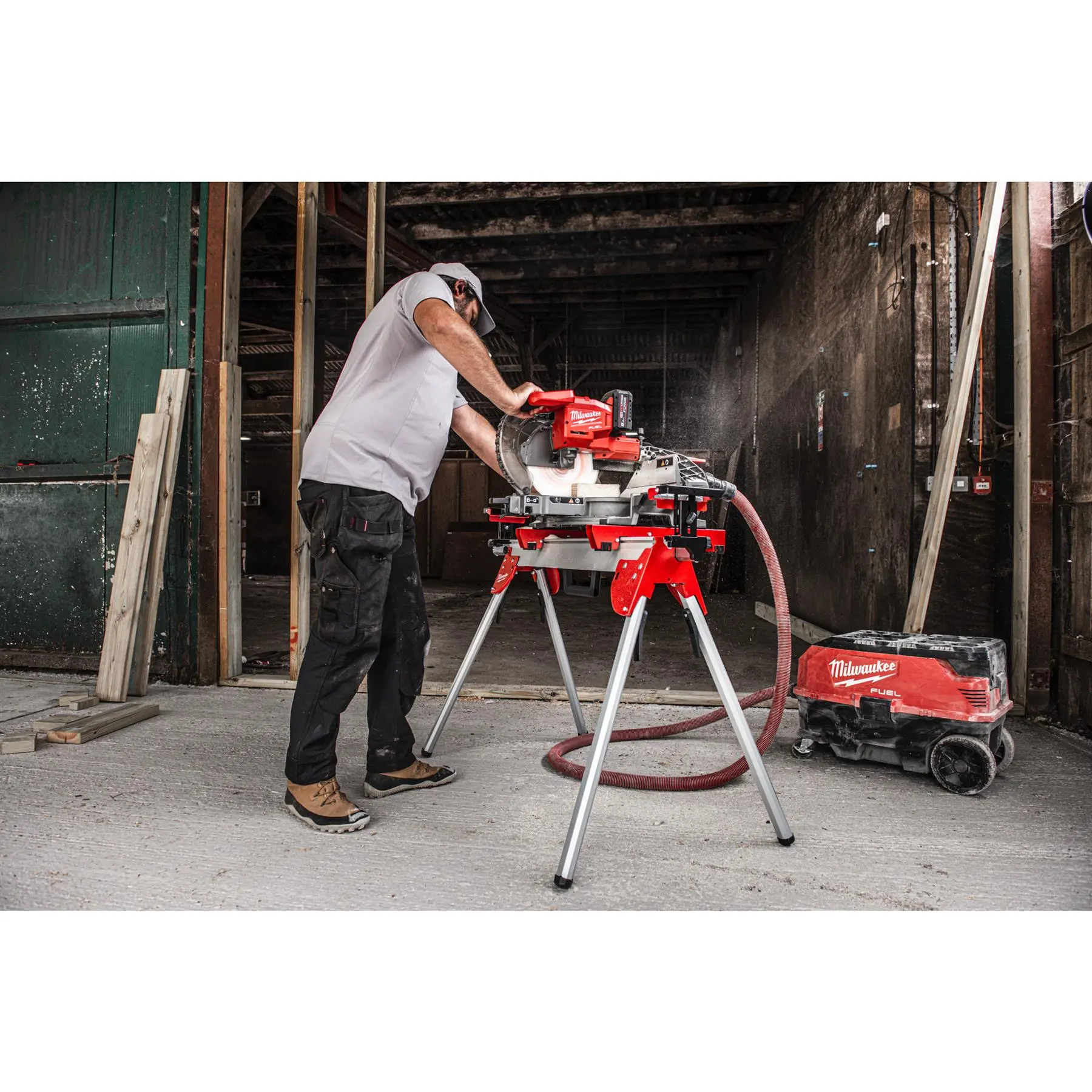 Milwaukee M18 18V FUEL 254mm Mitre Saw Cordless Chop Saw Bare Unit M18FMS254-0 - Image 15