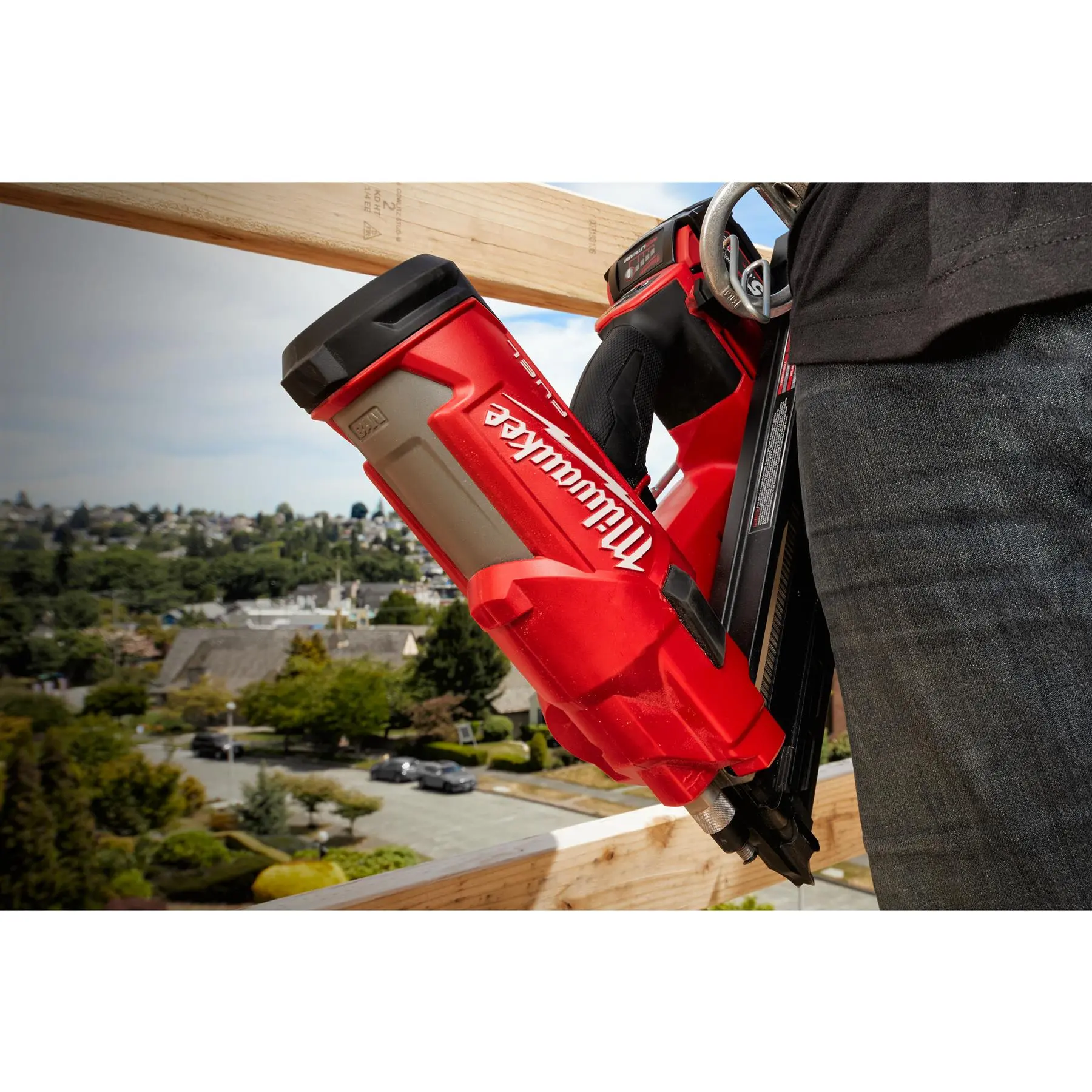 Milwaukee M18 18V FUEL Framing Nailer 50-90mm Nails 2-Mode 30-34° In Kitbox Bare Unit M18FFN-0C - Image 6