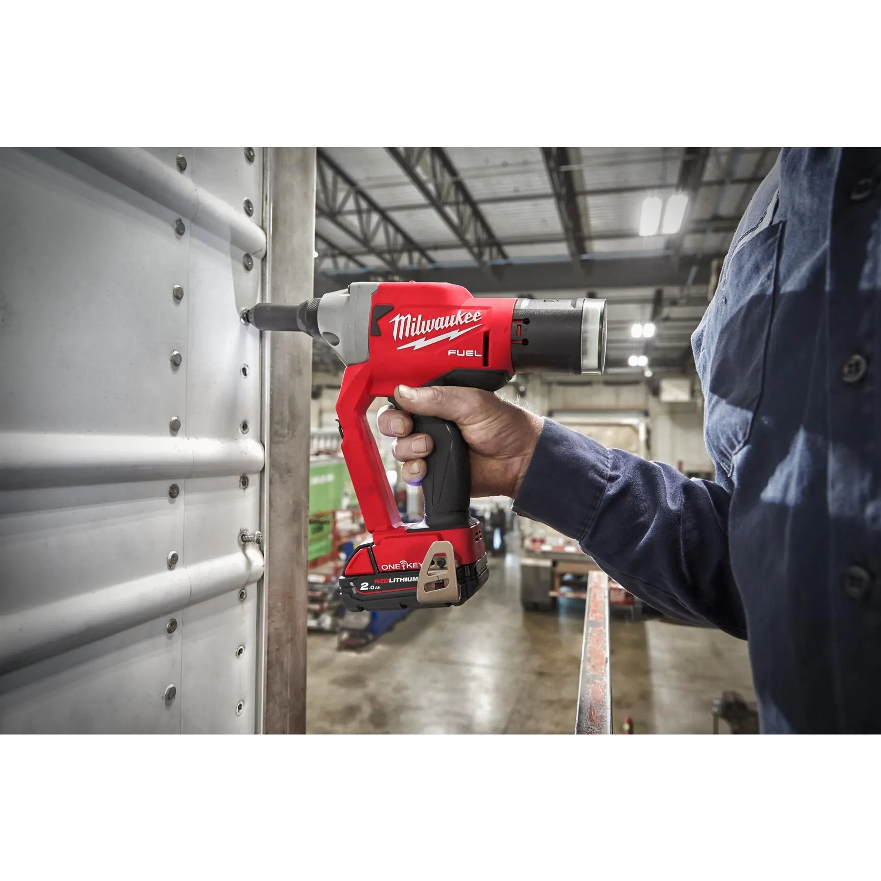 Milwaukee M18 18V Fuel One-Key Cordless Rivet Tool in HD Box Bare Unit M18ONEFPRT-0X - Image 7