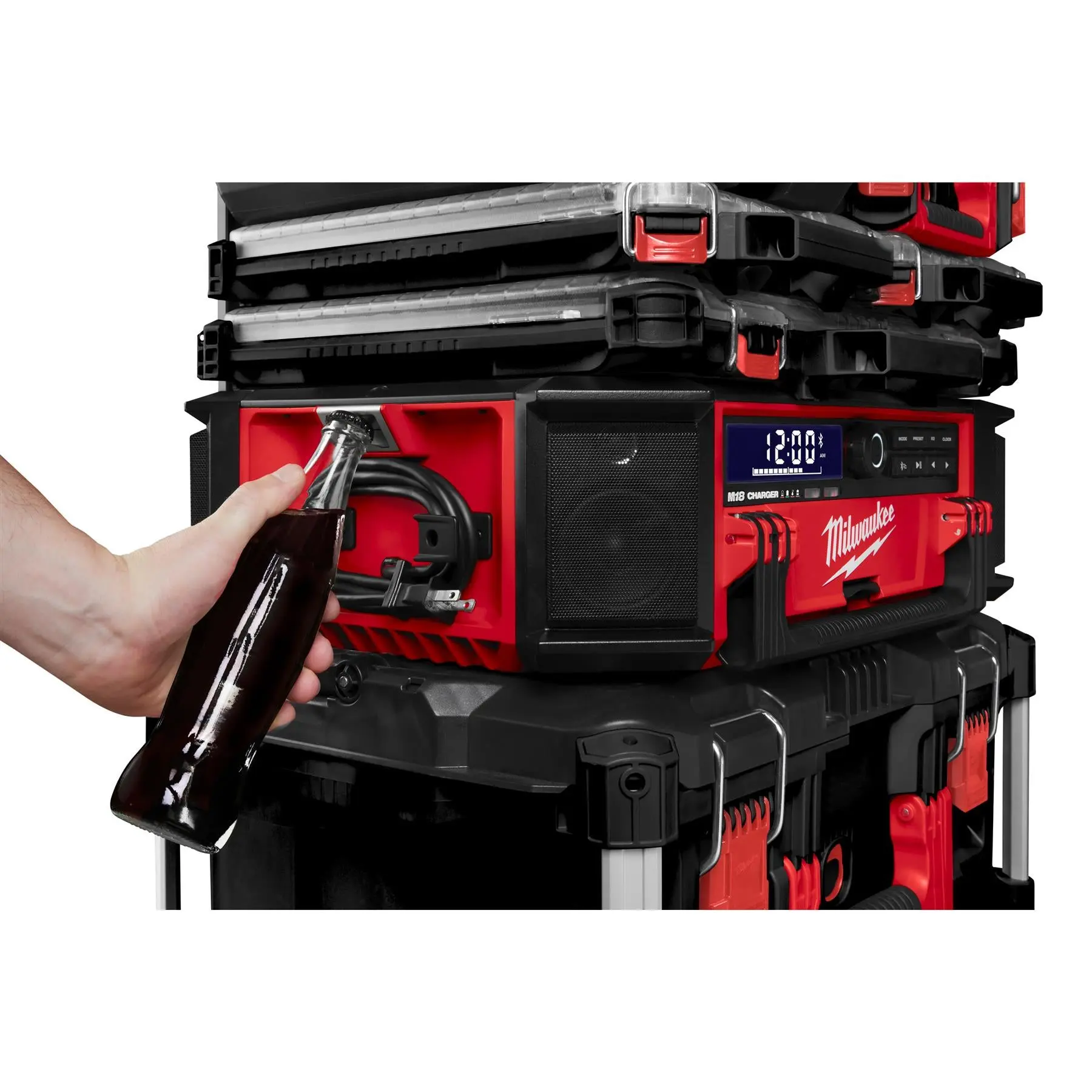 Milwaukee M18 18V PACKOUT Radio Charger DAB+ AM/FM Bare Unit M18PRCDAB+-0 - Image 7