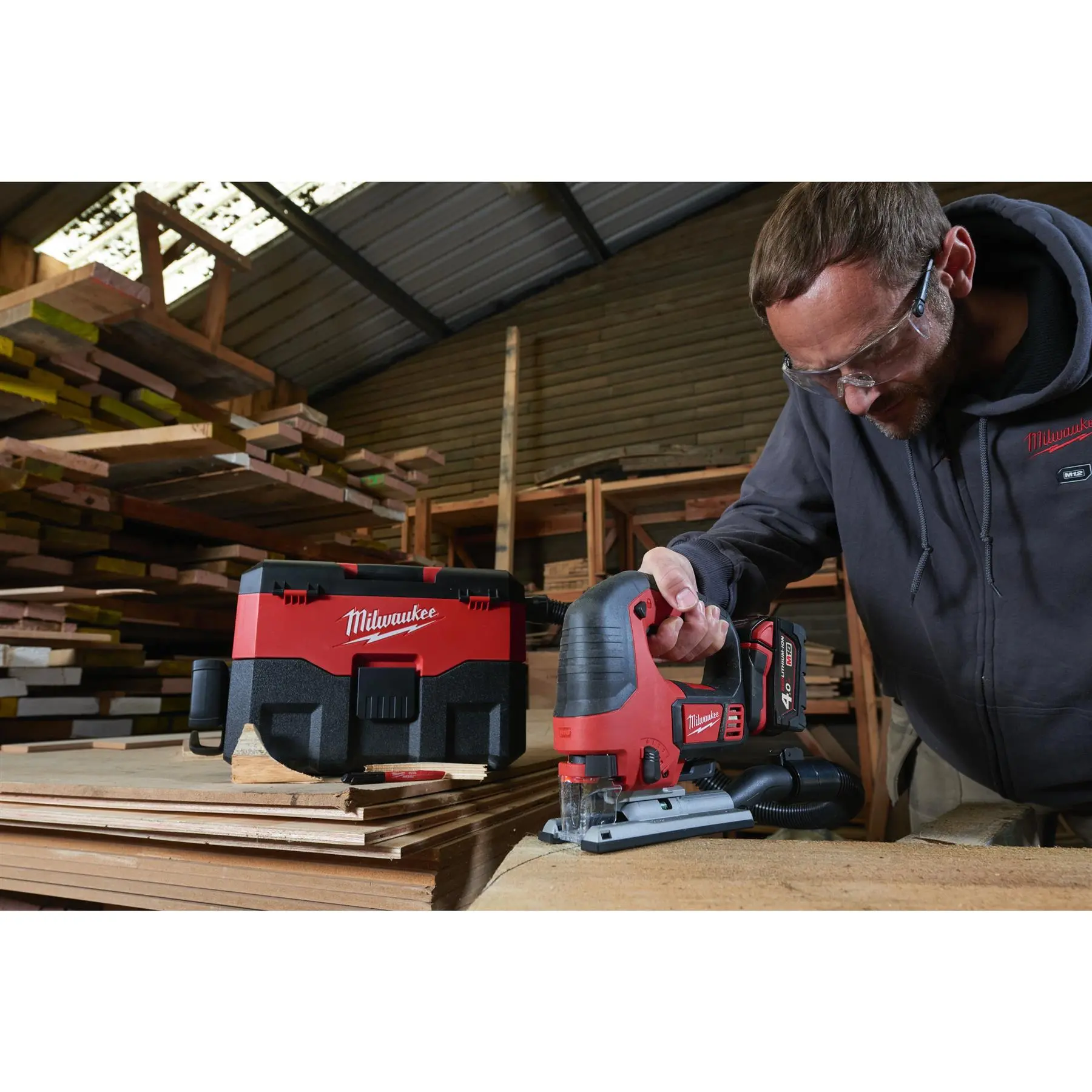 Milwaukee M18 18V Top Handle Jigsaw FIXTEC Quick Change Bare Unit M18BJS-0 - Image 7