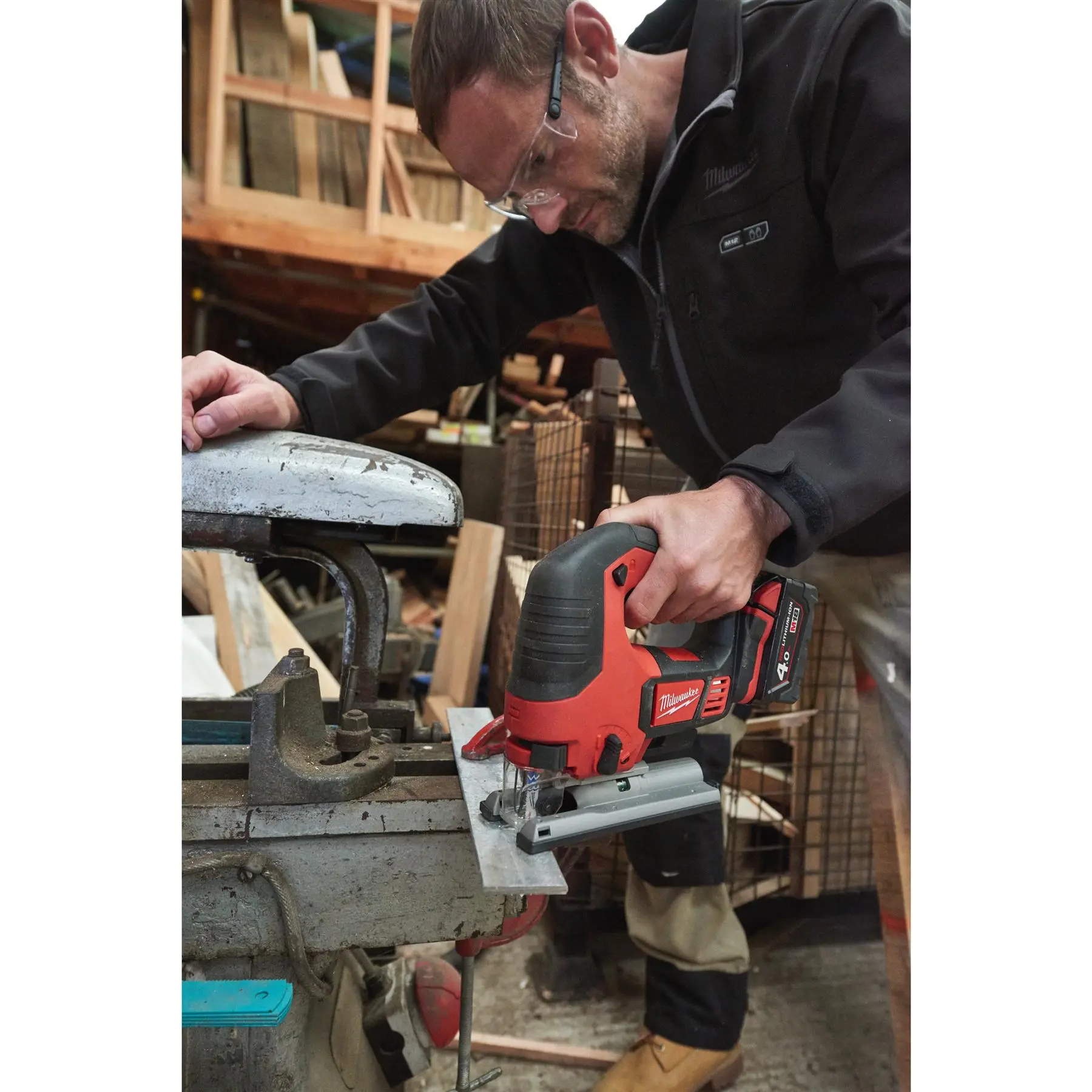 Milwaukee M18 18V Top Handle Jigsaw FIXTEC Quick Change Bare Unit M18BJS-0 - Image 8