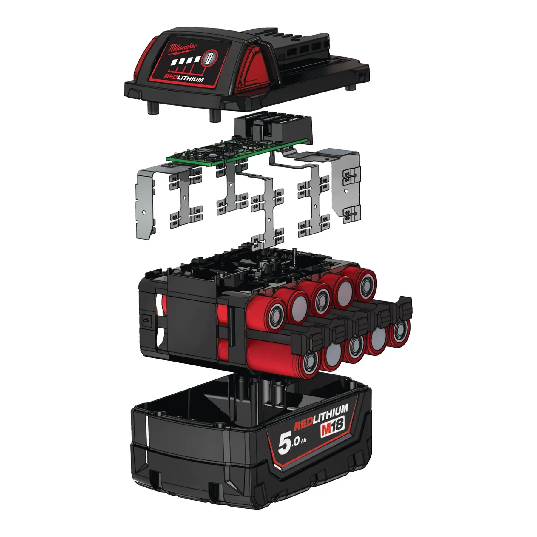 Milwaukee M18 Battery Pack 18V 5.0Ah Li-ion M18B5 - Image 3