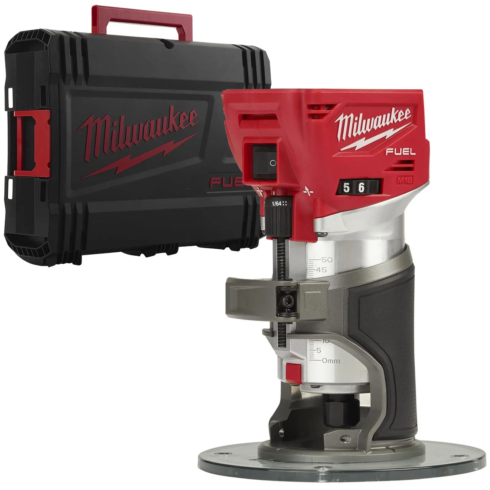 Milwaukee M18 Fuel 18V Cordless 1/4" Trim Router in HD Box Bare Unit M18FTR-0X