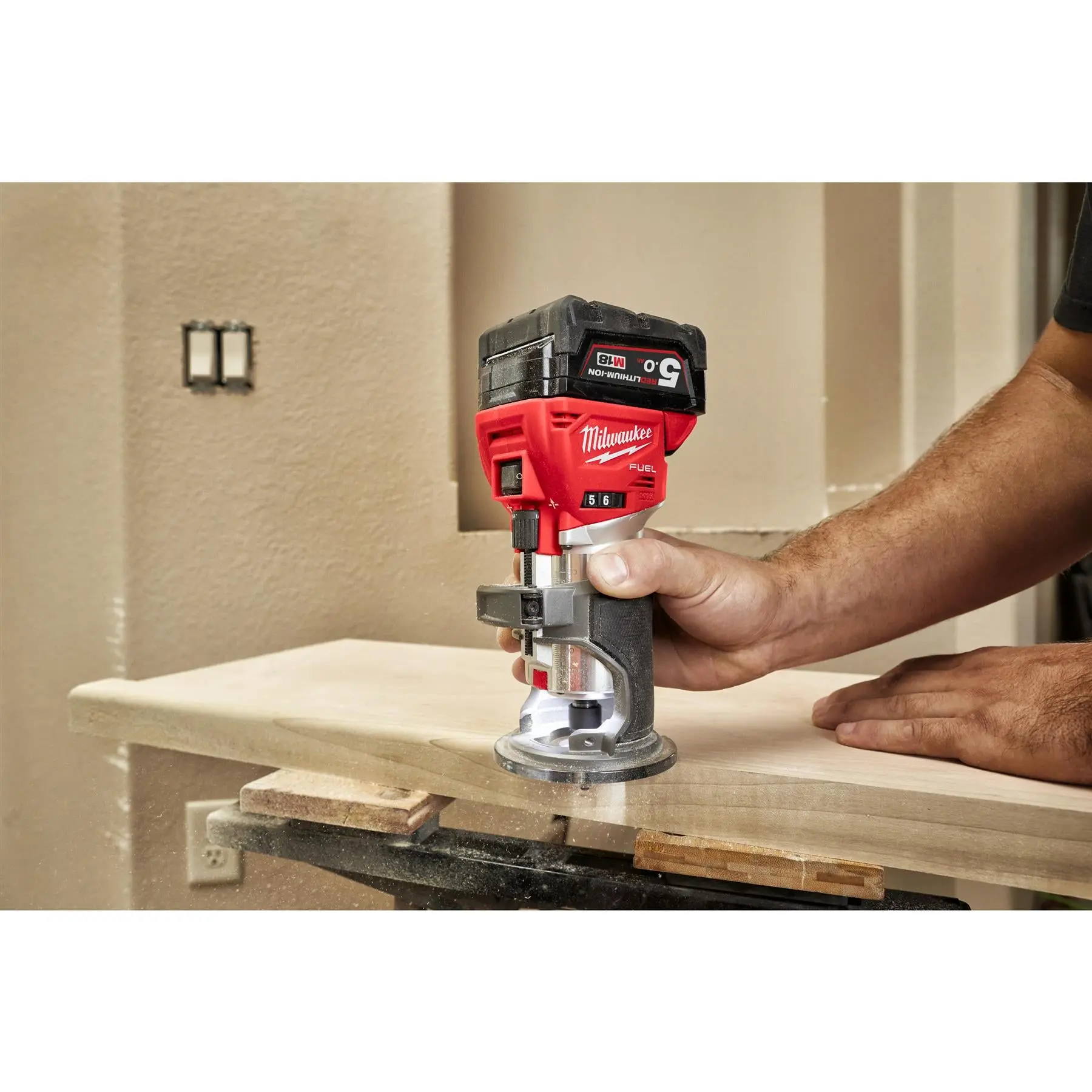 Milwaukee M18 Fuel 18V Cordless 1/4" Trim Router in HD Box Bare Unit M18FTR-0X - Image 13
