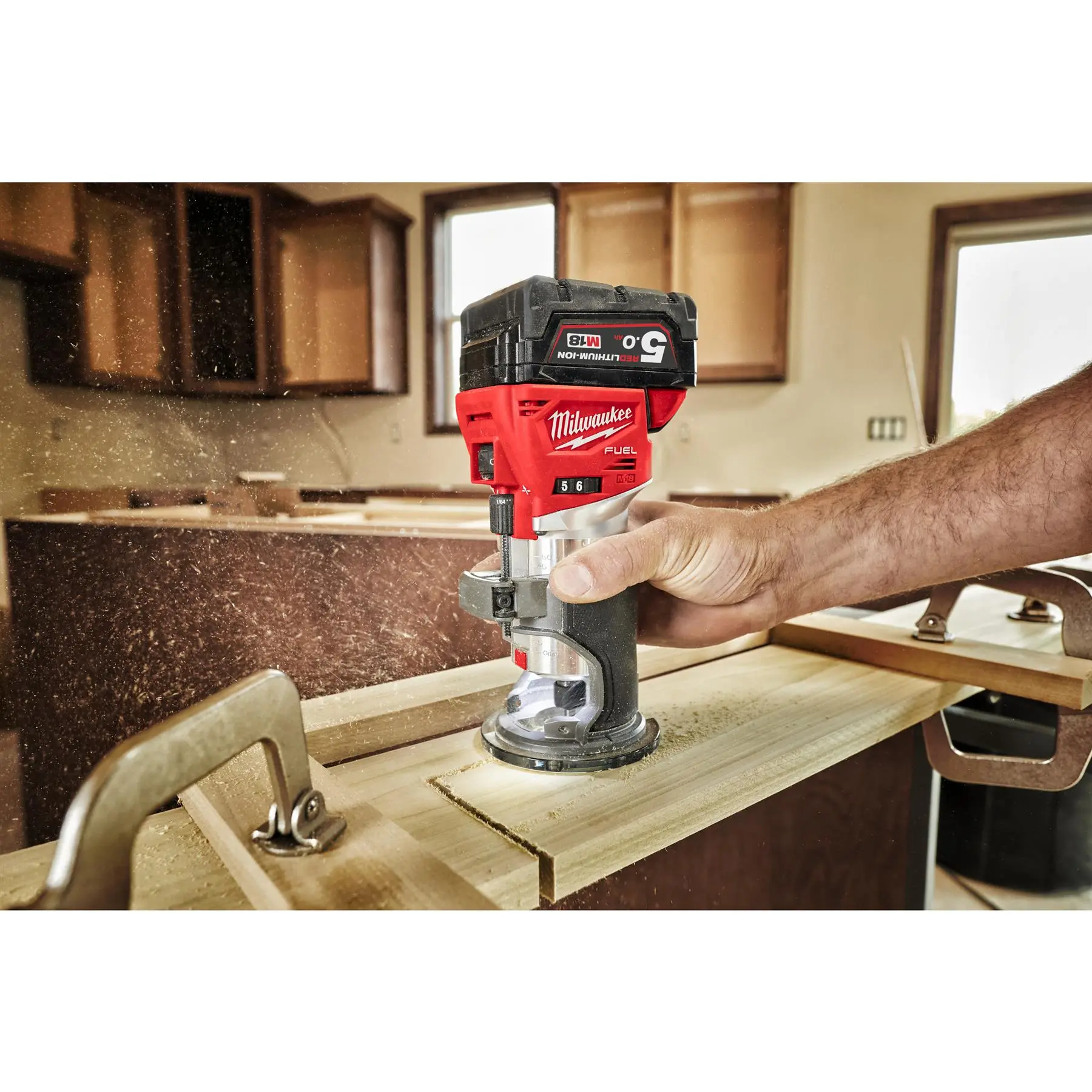 Milwaukee M18 Fuel 18V Cordless 1/4" Trim Router in HD Box Bare Unit M18FTR-0X - Image 14