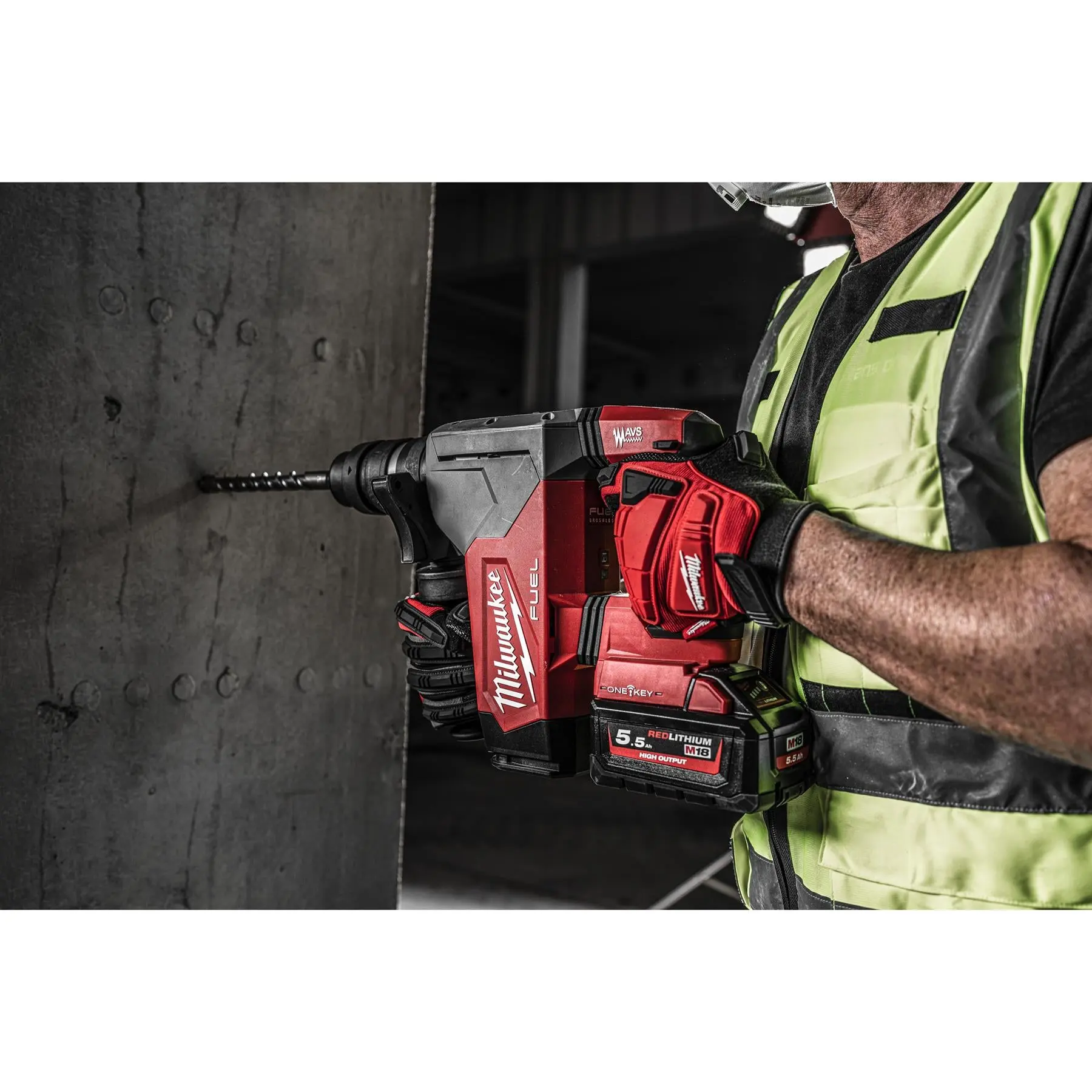Milwaukee M18 Fuel 18V One-Key 4 Mode 32mm Cordless SDS Plus Hammer Drill Fixtec Chuck HD Box Bare Unit M18ONEFHPX-0X - Image 11