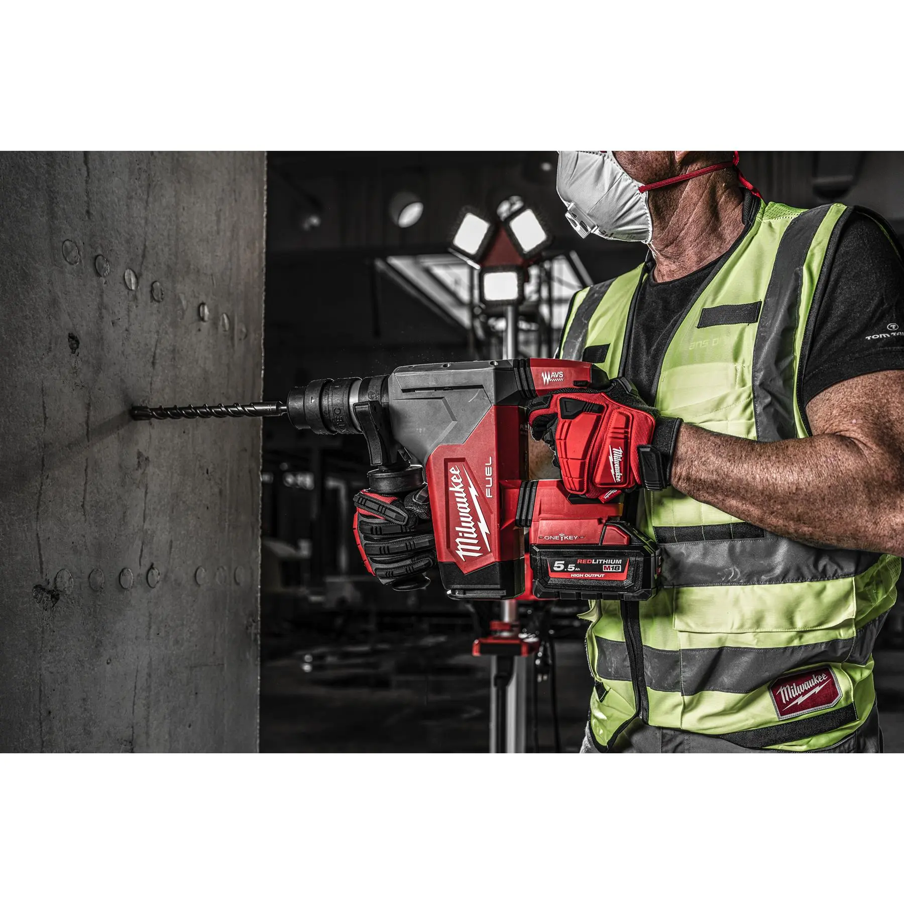 Milwaukee M18 Fuel 18V One-Key 4 Mode 32mm Cordless SDS Plus Hammer Drill Fixtec Chuck HD Box Bare Unit M18ONEFHPX-0X - Image 12