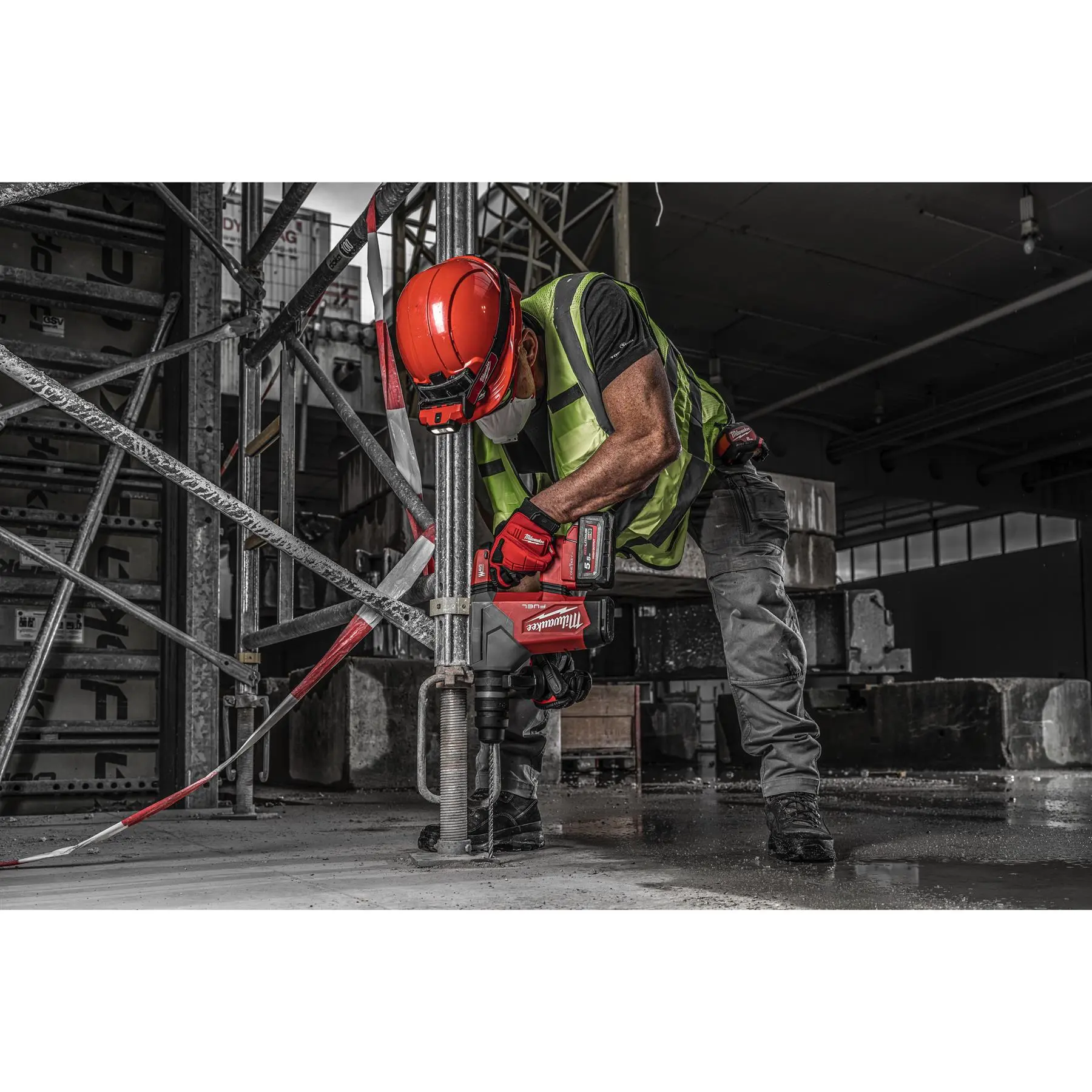 Milwaukee M18 Fuel 18V One-Key 4 Mode 32mm Cordless SDS Plus Hammer Drill Fixtec Chuck HD Box Bare Unit M18ONEFHPX-0X - Image 15