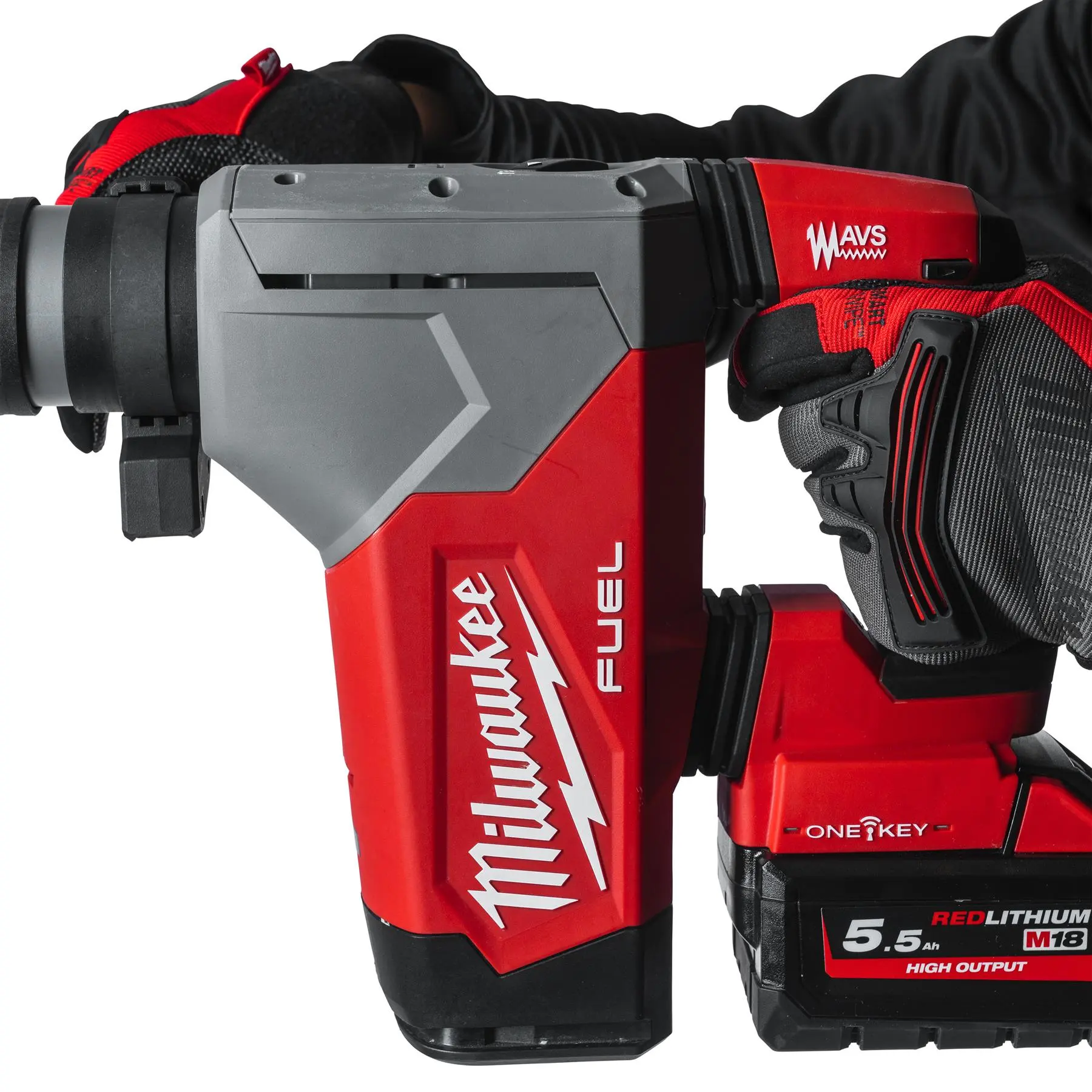 Milwaukee M18 Fuel 18V One-Key 4 Mode 32mm Cordless SDS Plus Hammer Drill Fixtec Chuck HD Box Bare Unit M18ONEFHPX-0X - Image 3