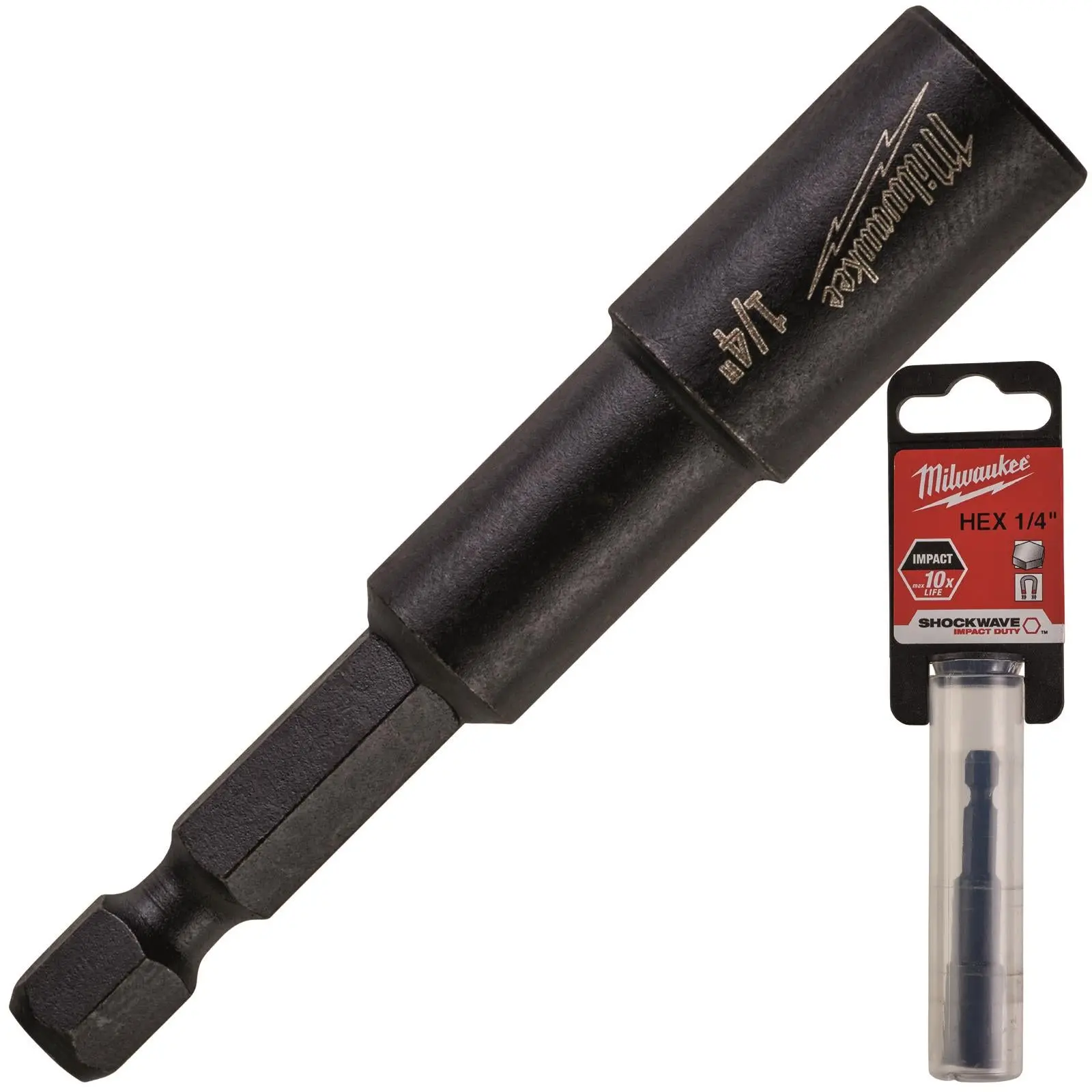 Milwaukee Magnetic Nut Driver Shockwave Impact Duty 1/4" Hex Shank Nut Runner - Image 28