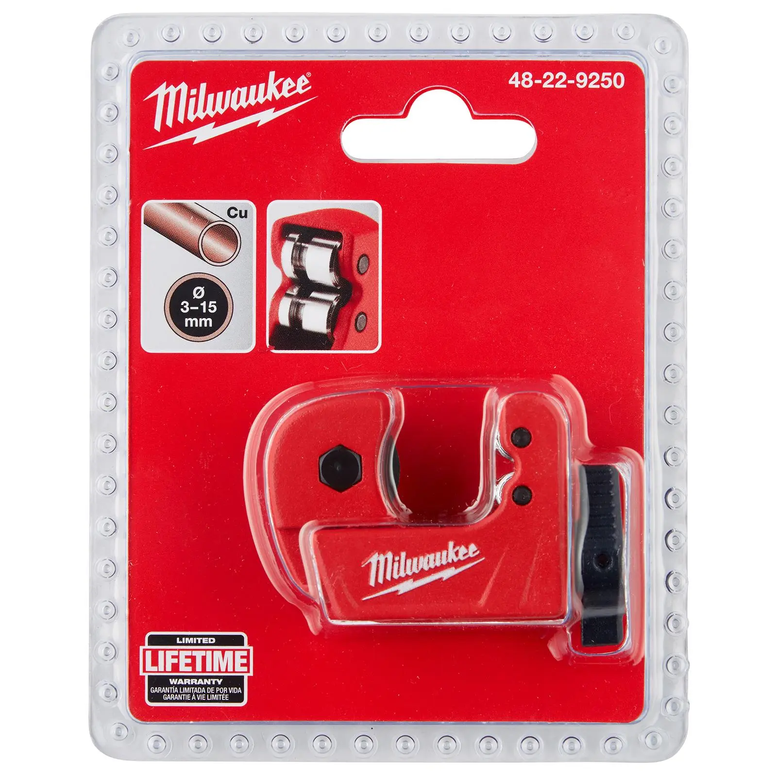 Milwaukee Mini Copper Pipe Tubing Cutter 3 - 15mm Capacity - Image 2