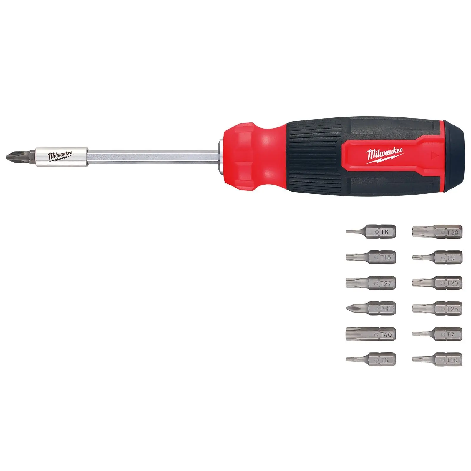 Milwaukee Multi Bit Screwdriver Set 14 in 1 Torx T6-T40 Phillips - Image 6