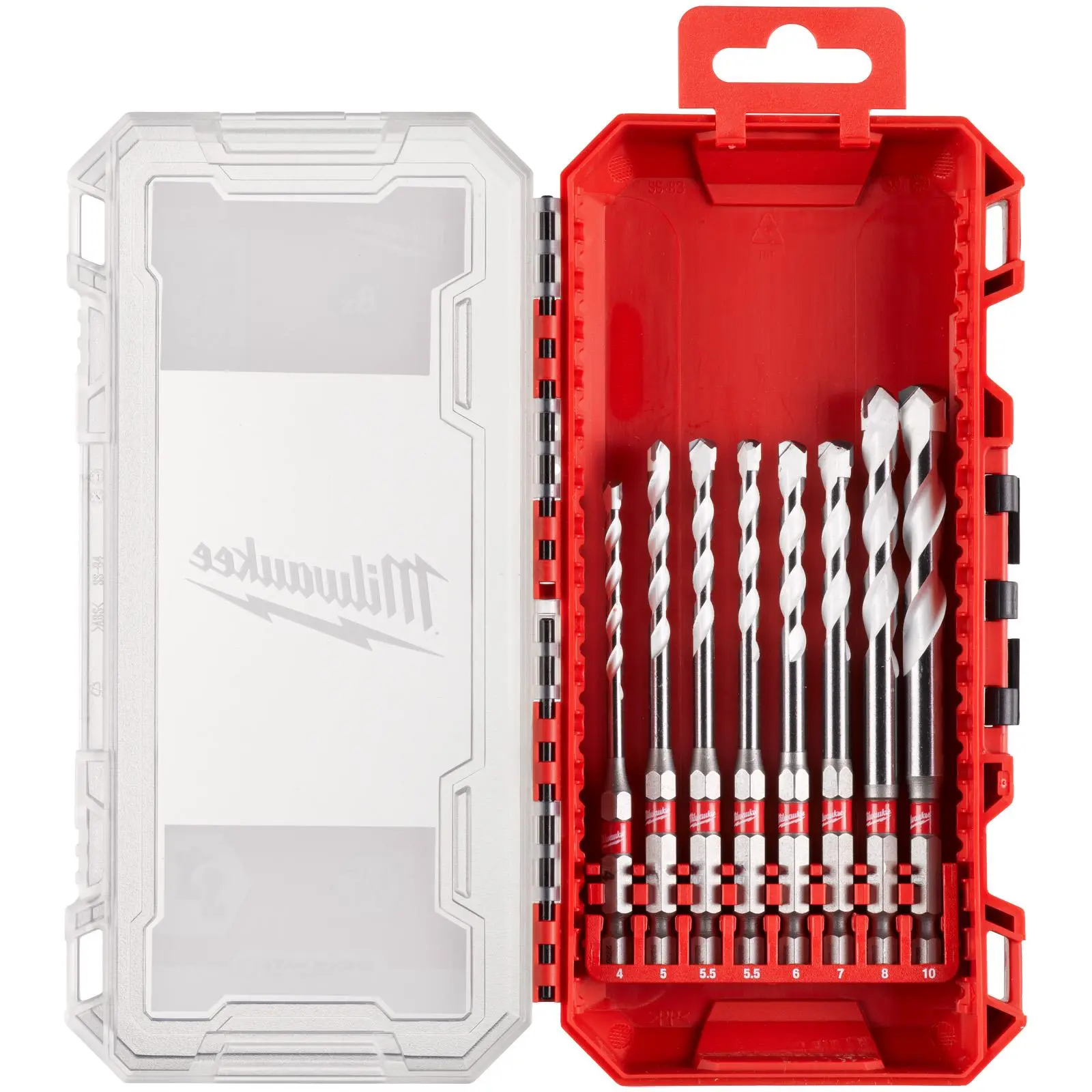 Milwaukee Multi Material Drill Bit Set Gen 2 PACKOUT Compatible Case 4-10mm 8 Pieces