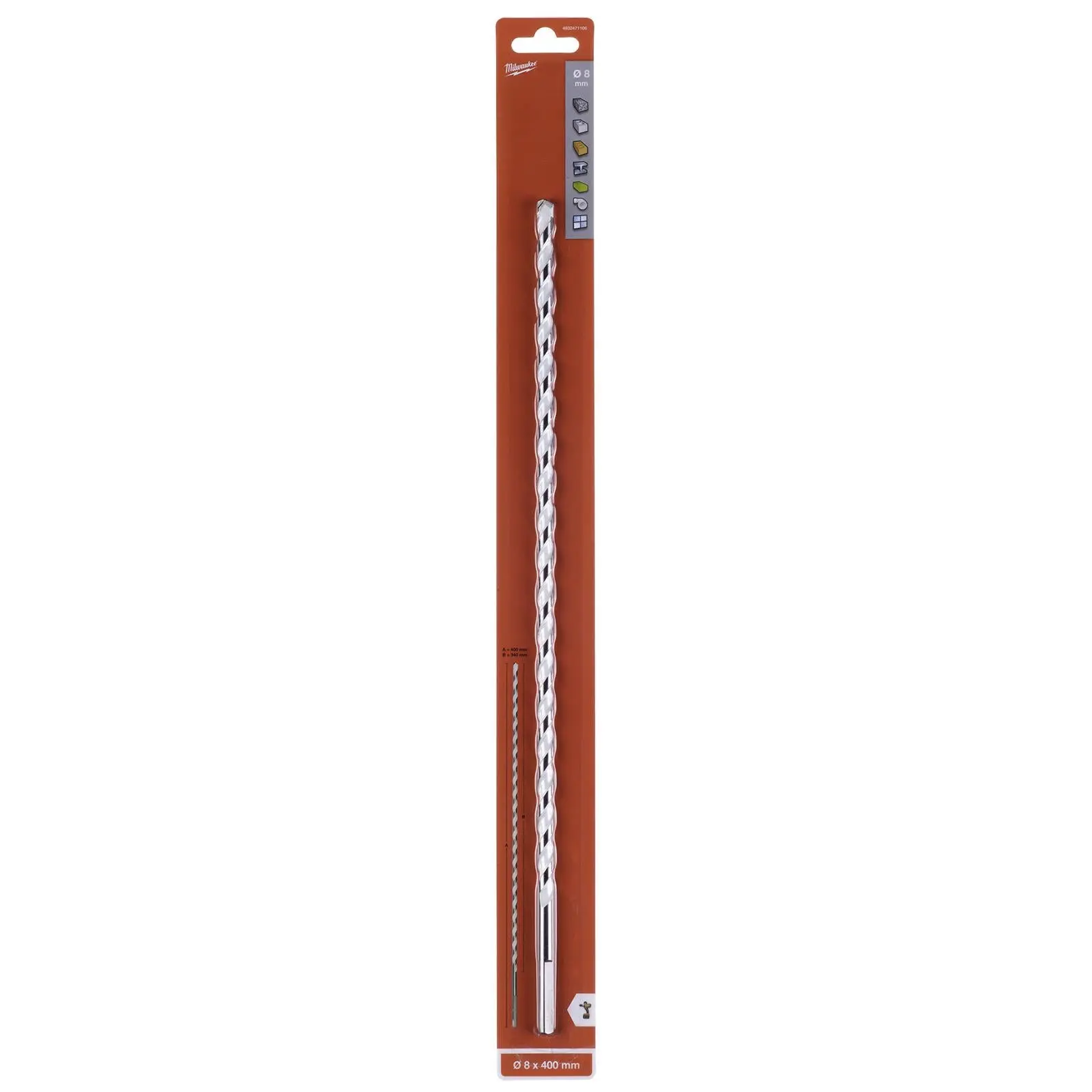 Milwaukee Multi Material Drill Bits Impact Rated TCT for Wood Metal Masonry - Image 41